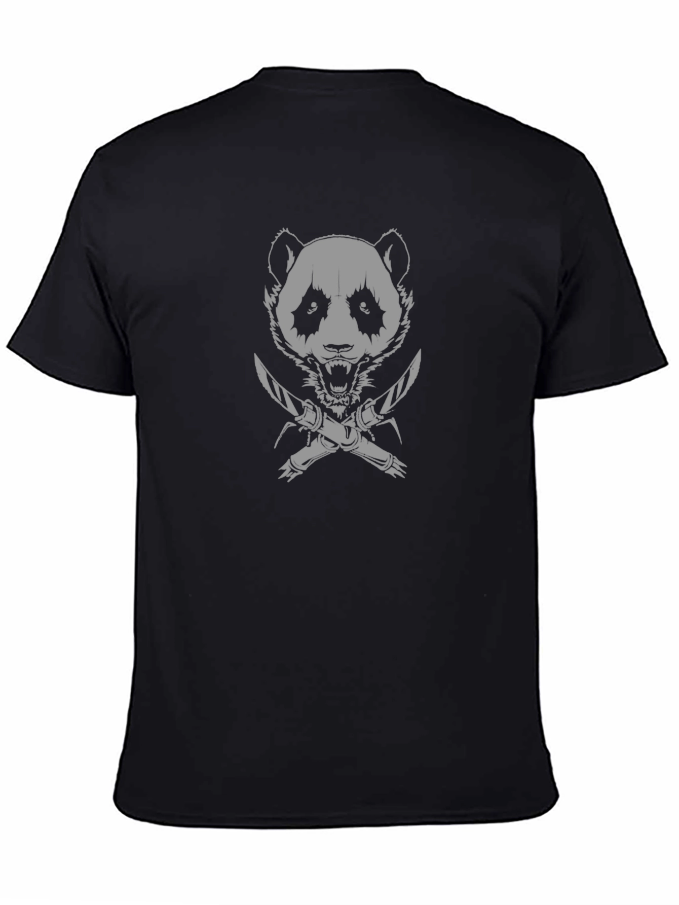 Panda Assassin T-Shirt - Black Graphic Tee