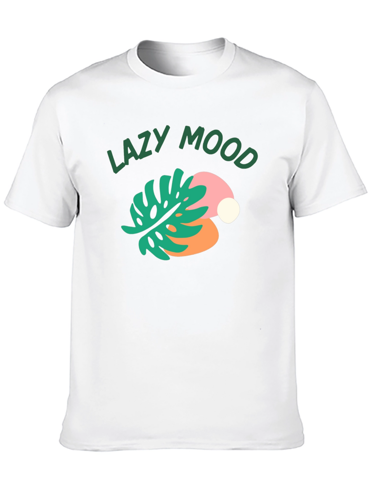 Lazy Mood Graphic Tee - Relaxed Fit Black T-Shirt