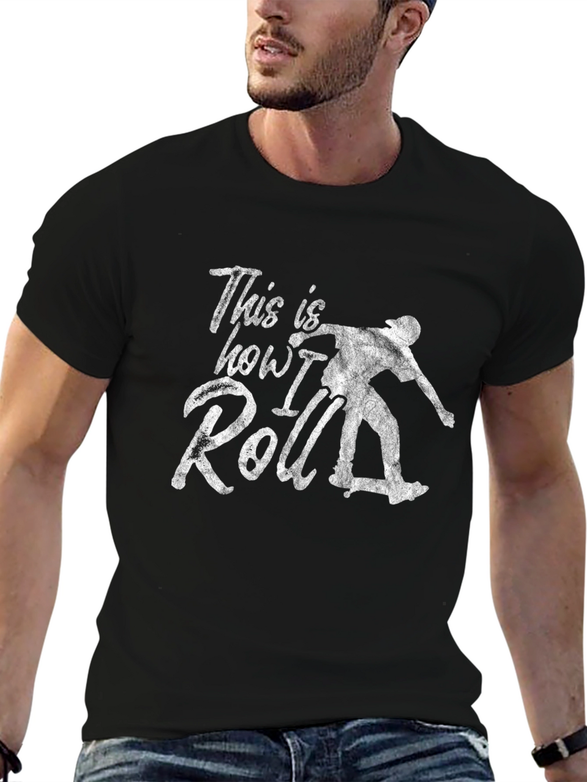 This is How I Roll Skateboarder Graphic Tee