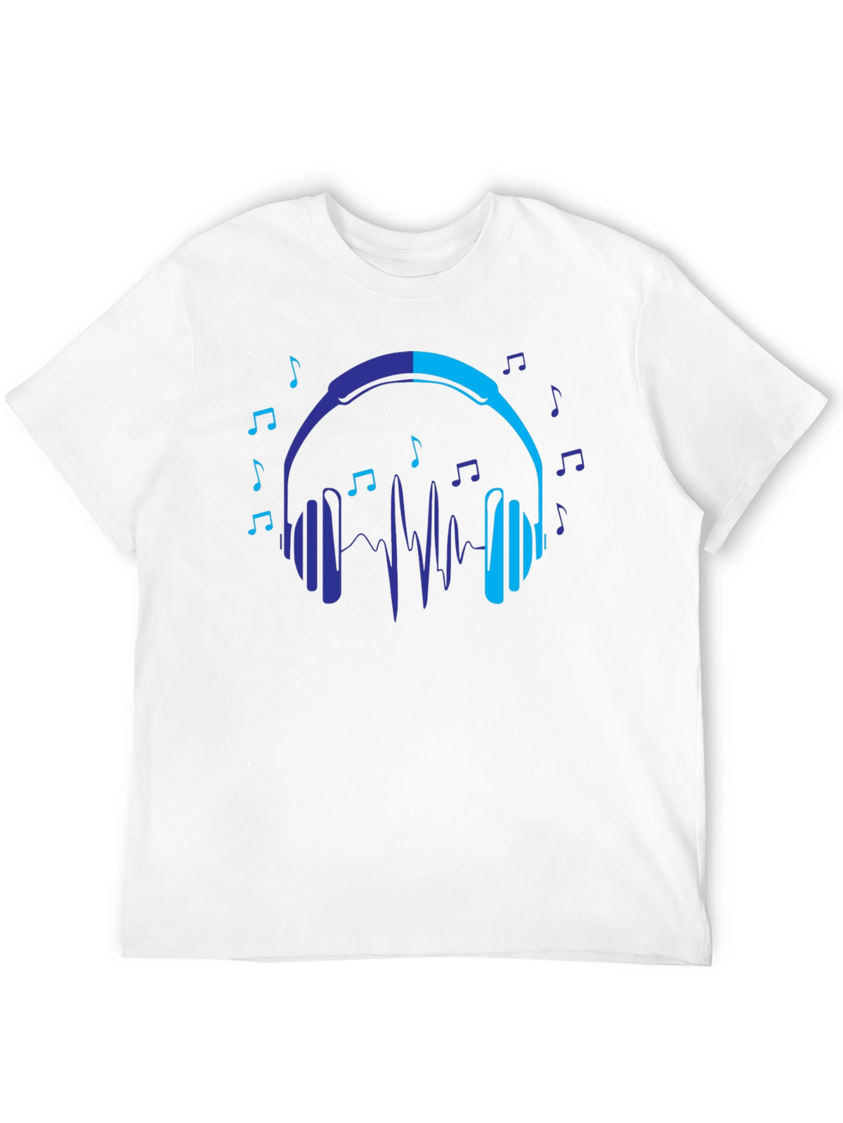 Headphones Music Lover Graphic T-Shirt