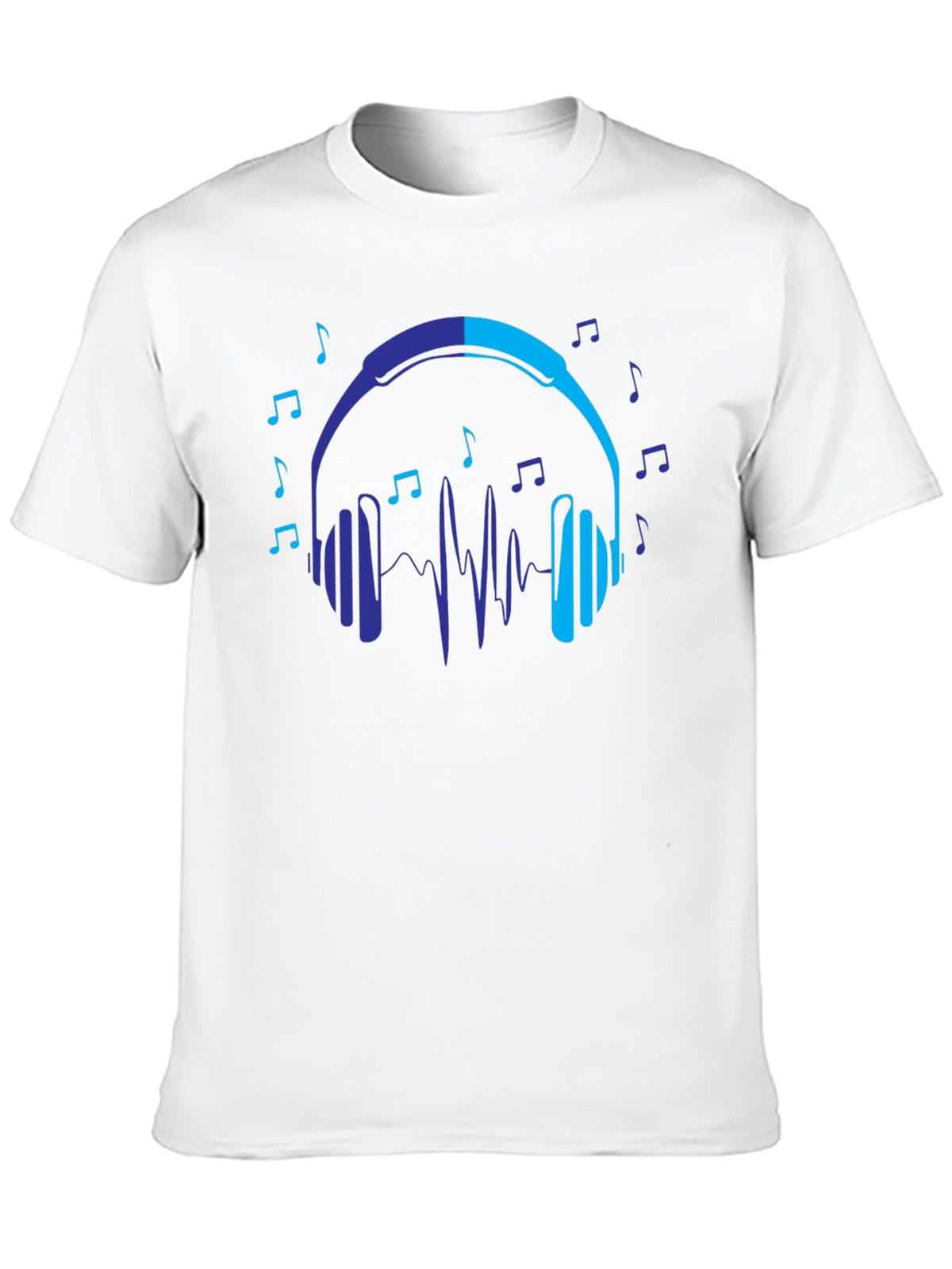 Headphones Music Lover Graphic T-Shirt