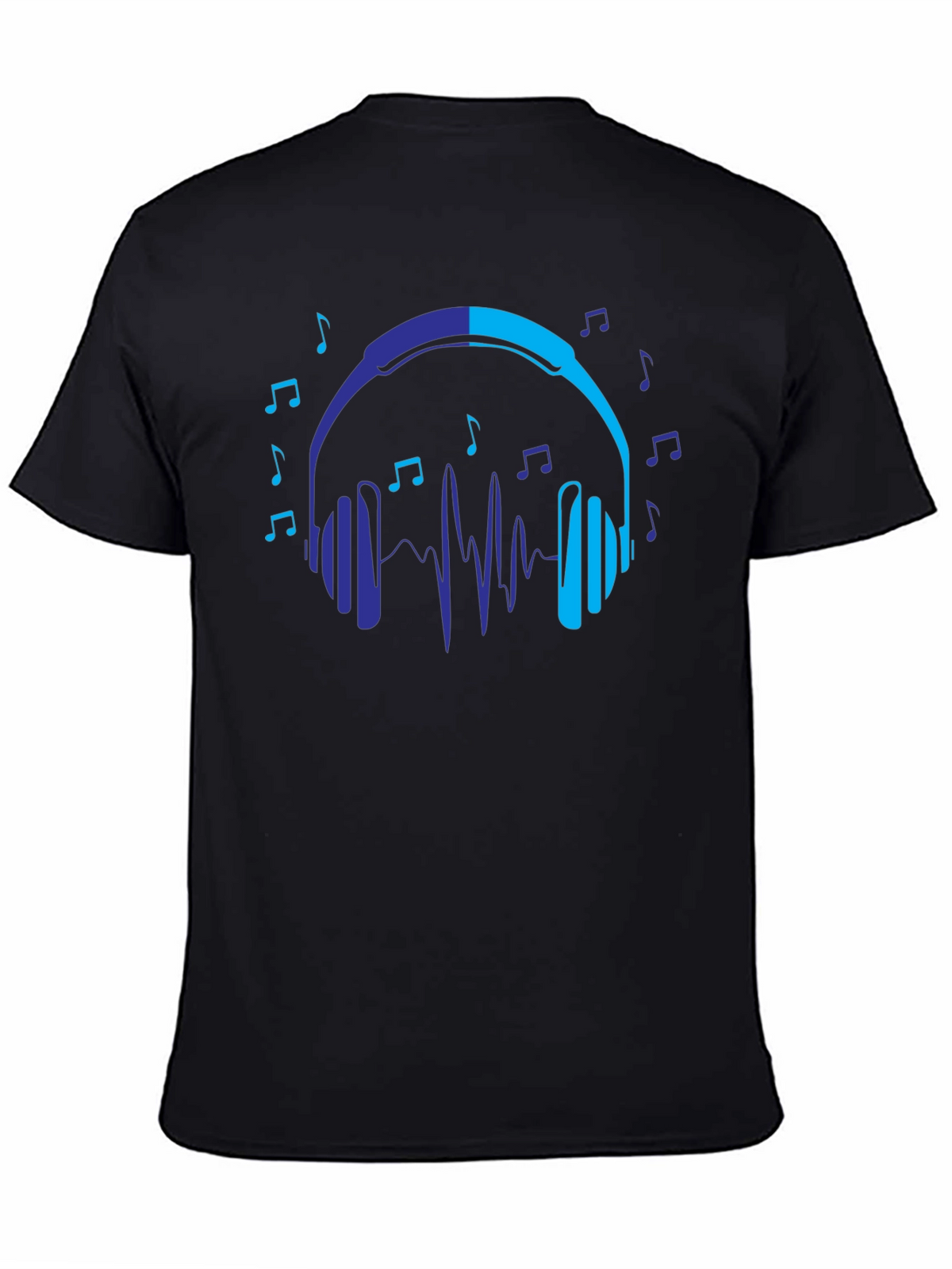Headphones Music Lover Graphic T-Shirt