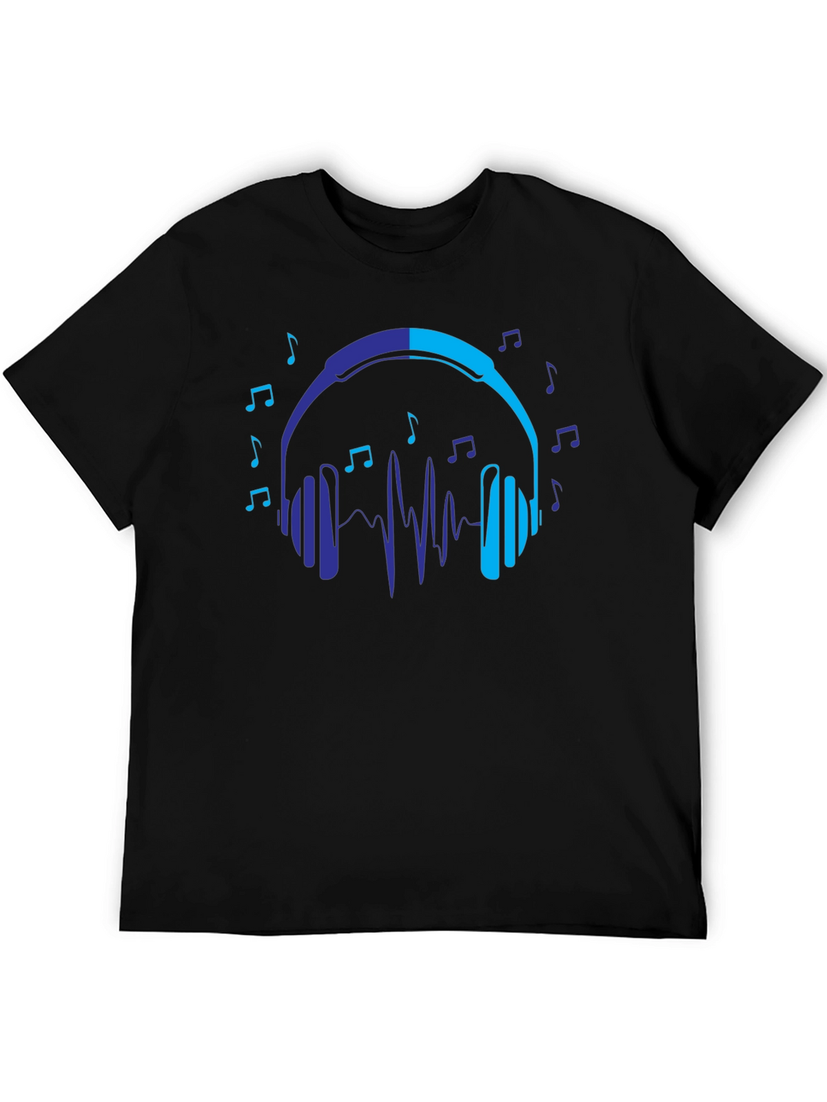 Headphones Music Lover Graphic T-Shirt