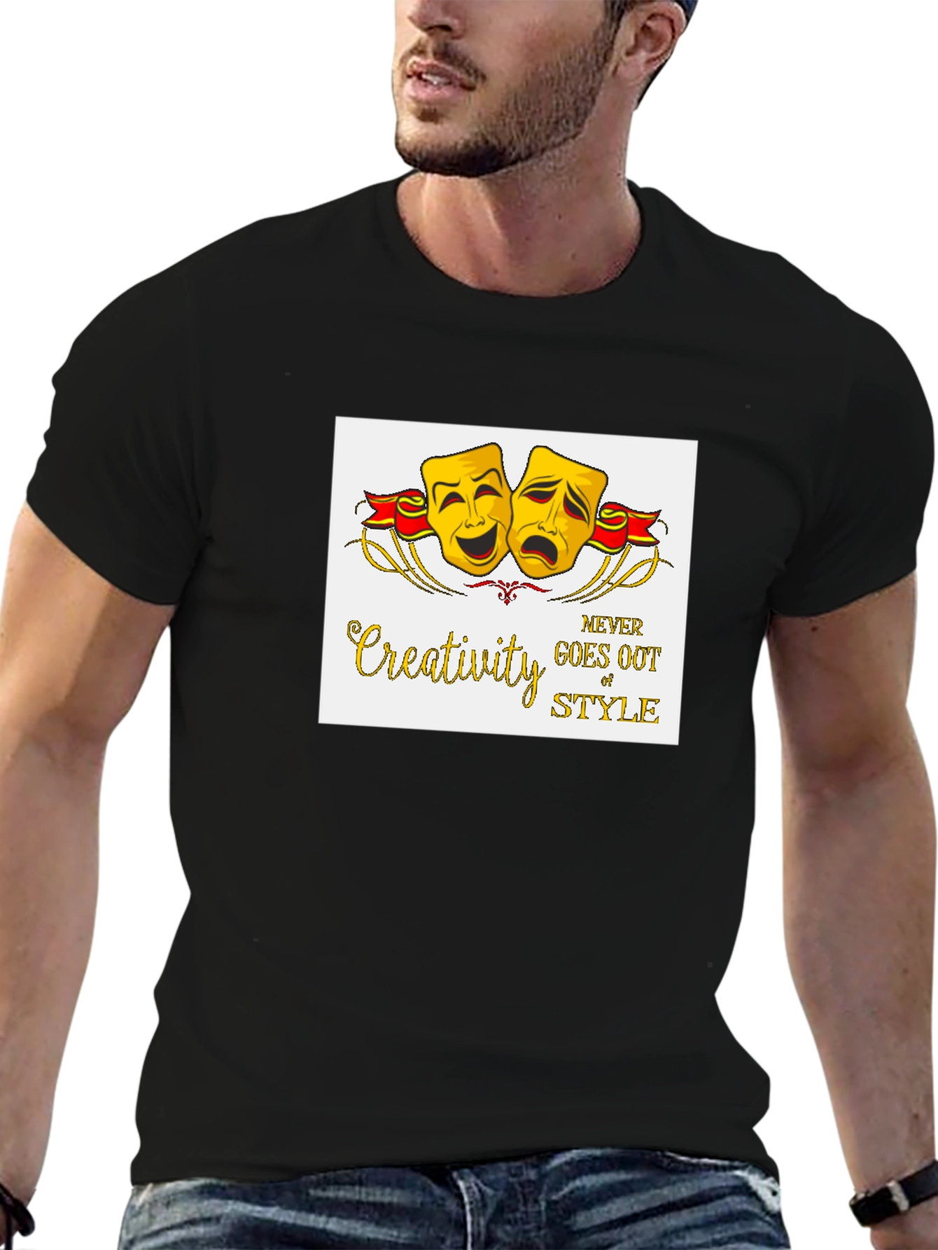 Creativity Never Goes Out of Style Black T-Shirt