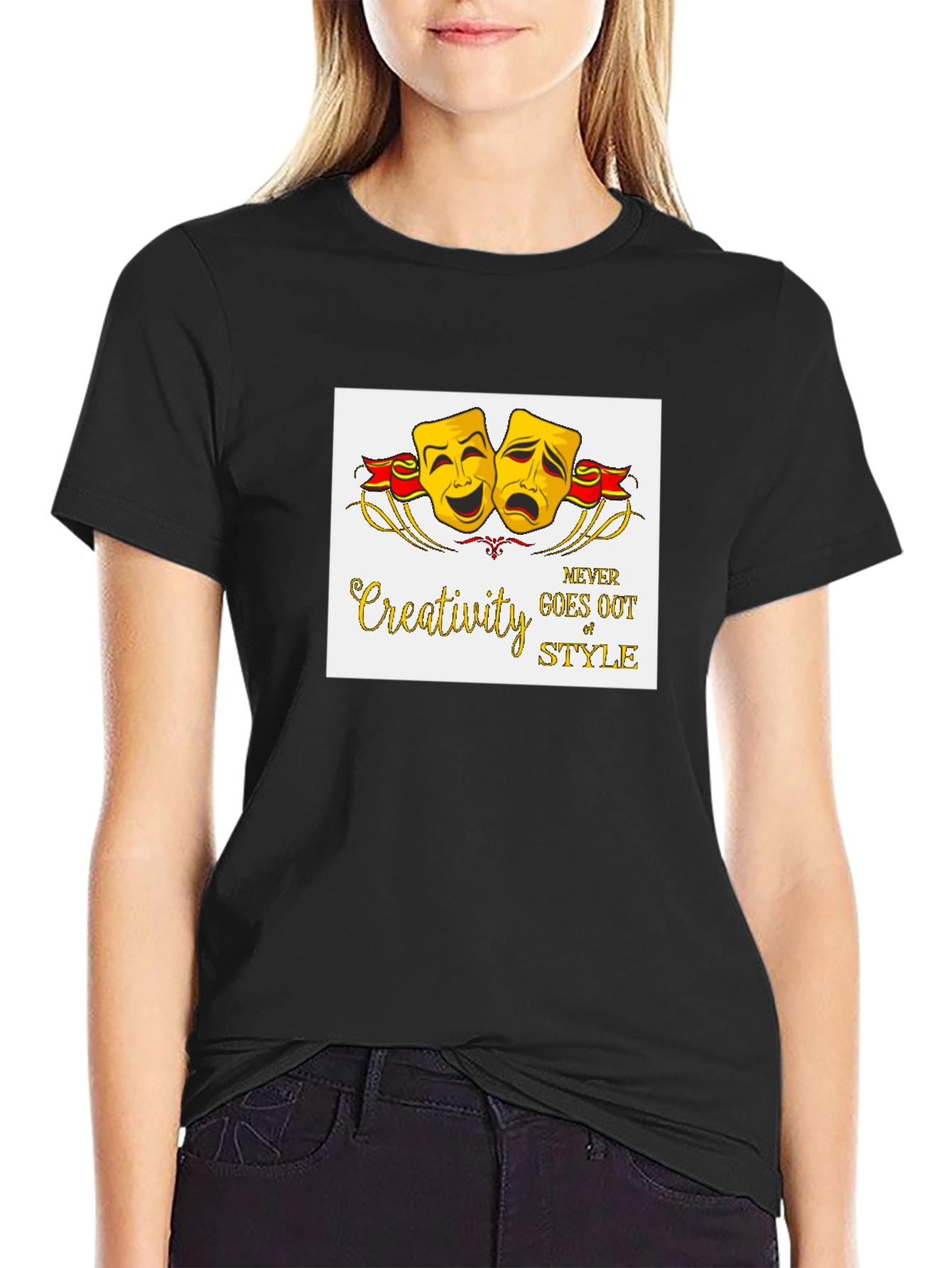 Creativity Never Goes Out of Style Black T-Shirt