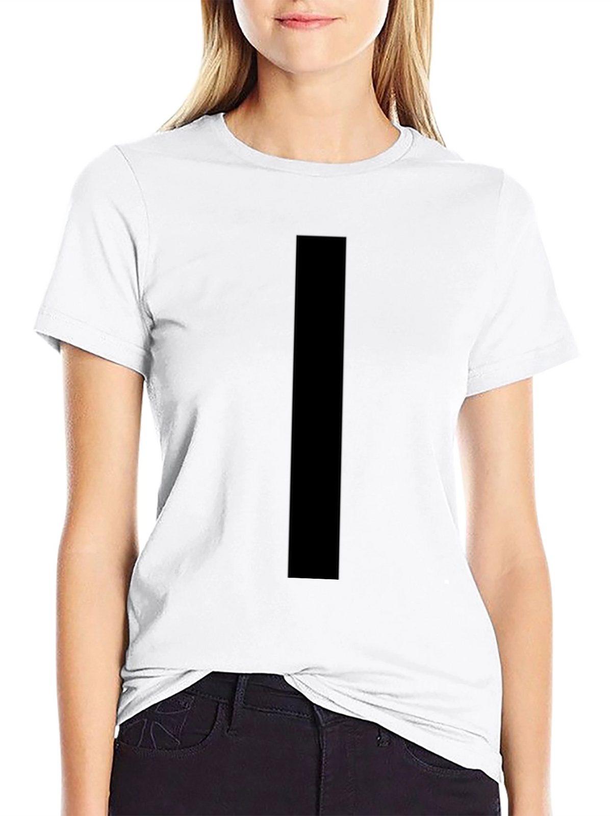 Mens Black Crew Neck T-Shirt - Casual Style