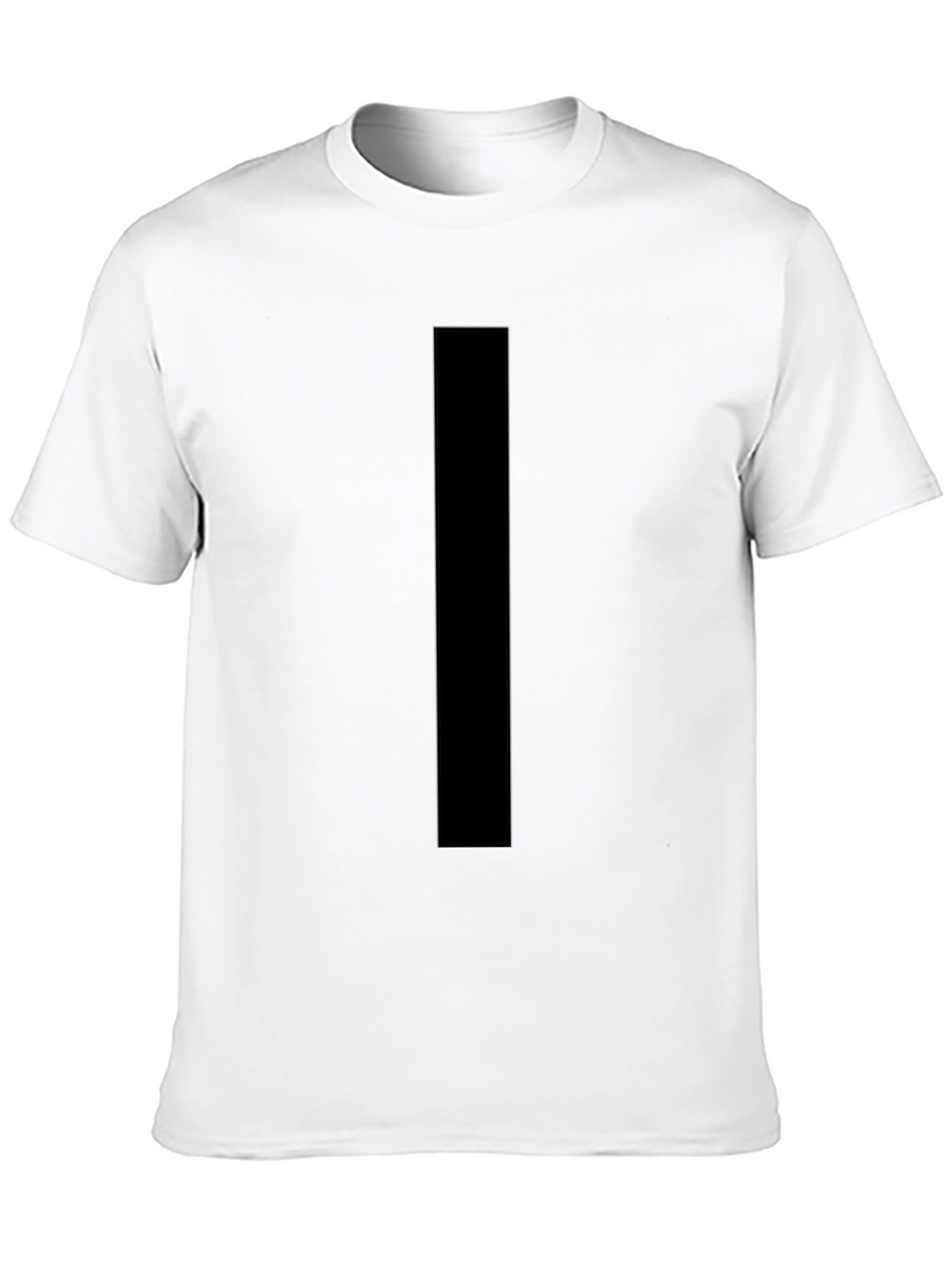 Mens Black Crew Neck T-Shirt - Casual Style