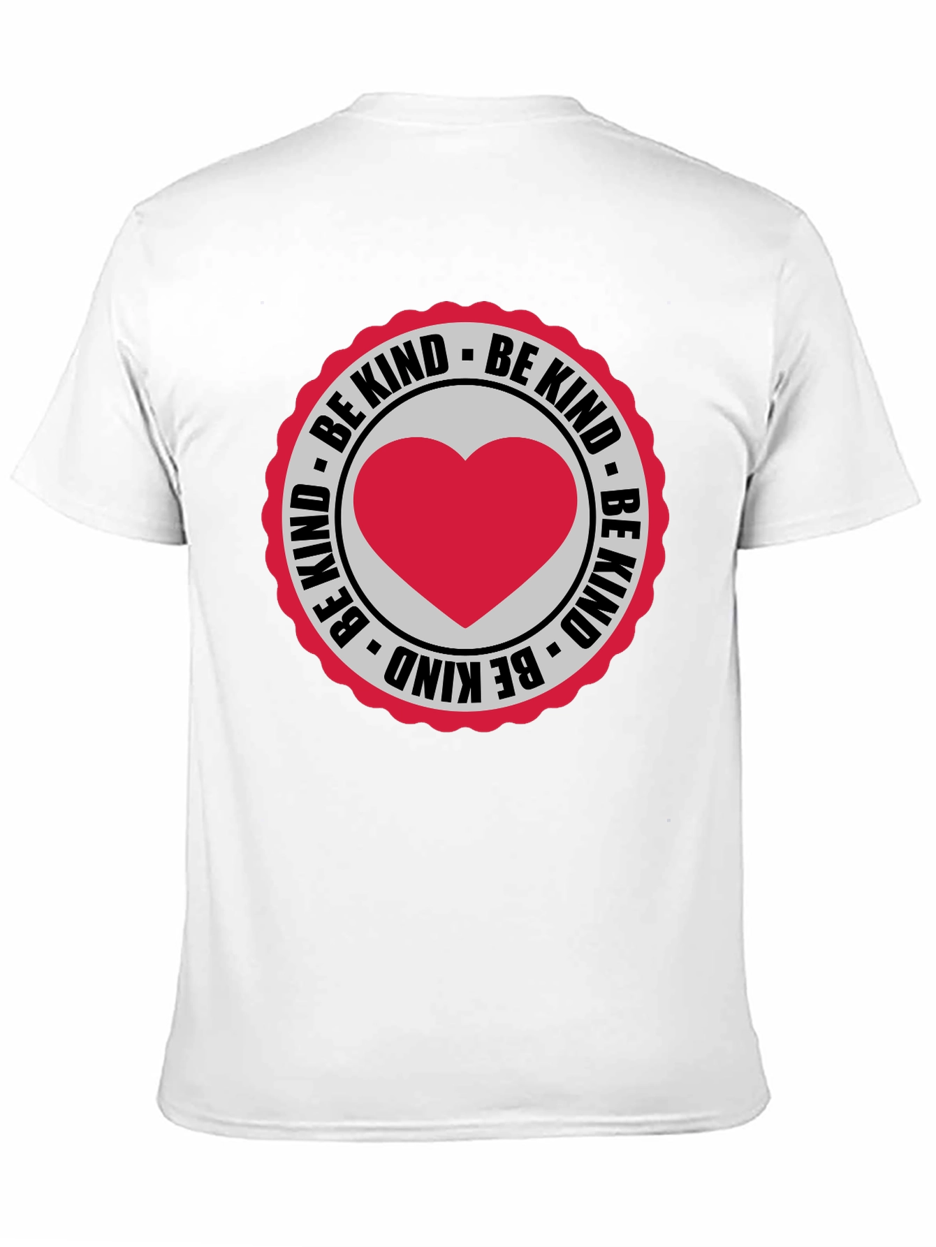 Be Kind Heart Graphic Black T-Shirt