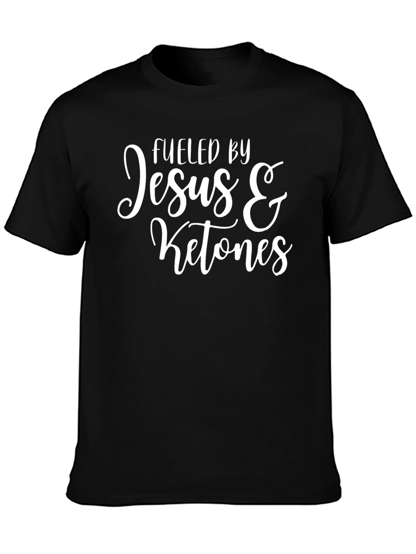 Fueled By Jesus and Ketones Graphic T-Shirt