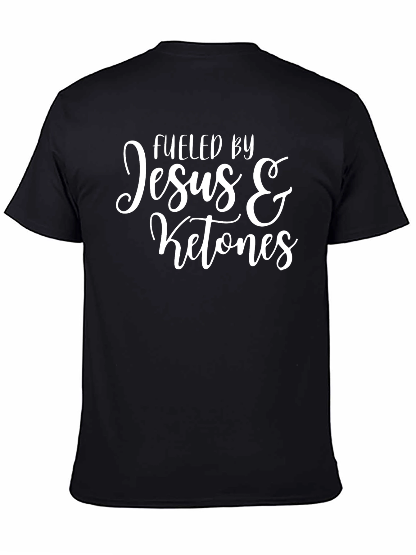 Fueled By Jesus and Ketones Graphic T-Shirt