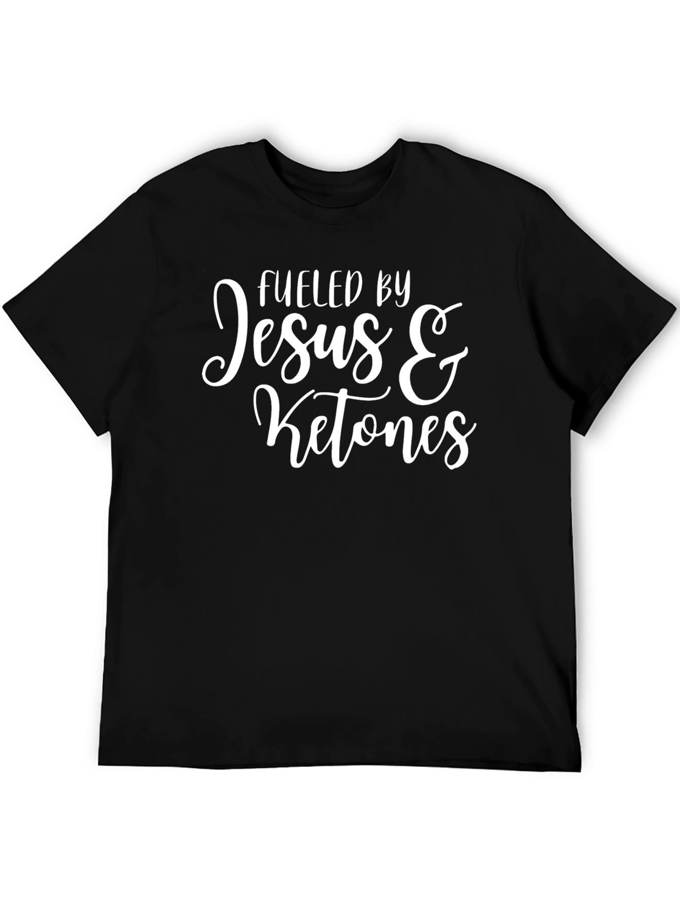 Fueled By Jesus and Ketones Graphic T-Shirt