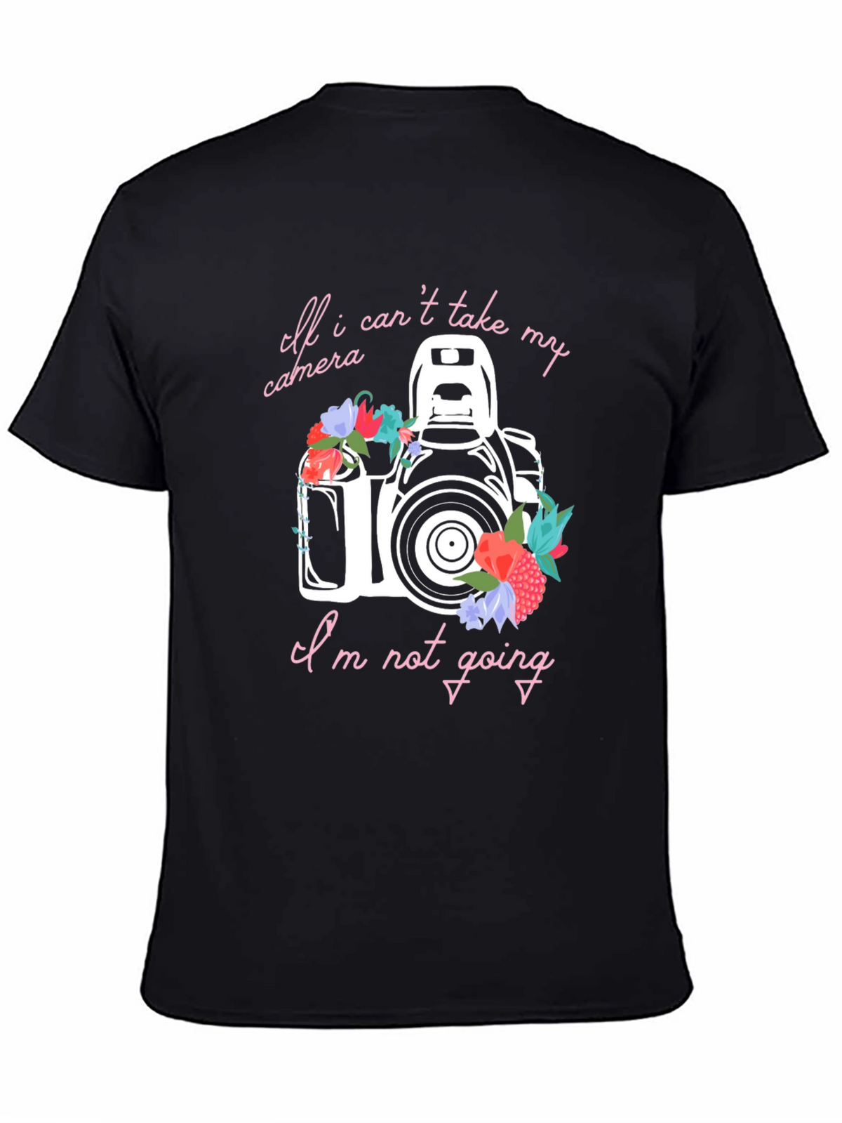 Floral Camera Graphic Tee - Photographers T-Shirt