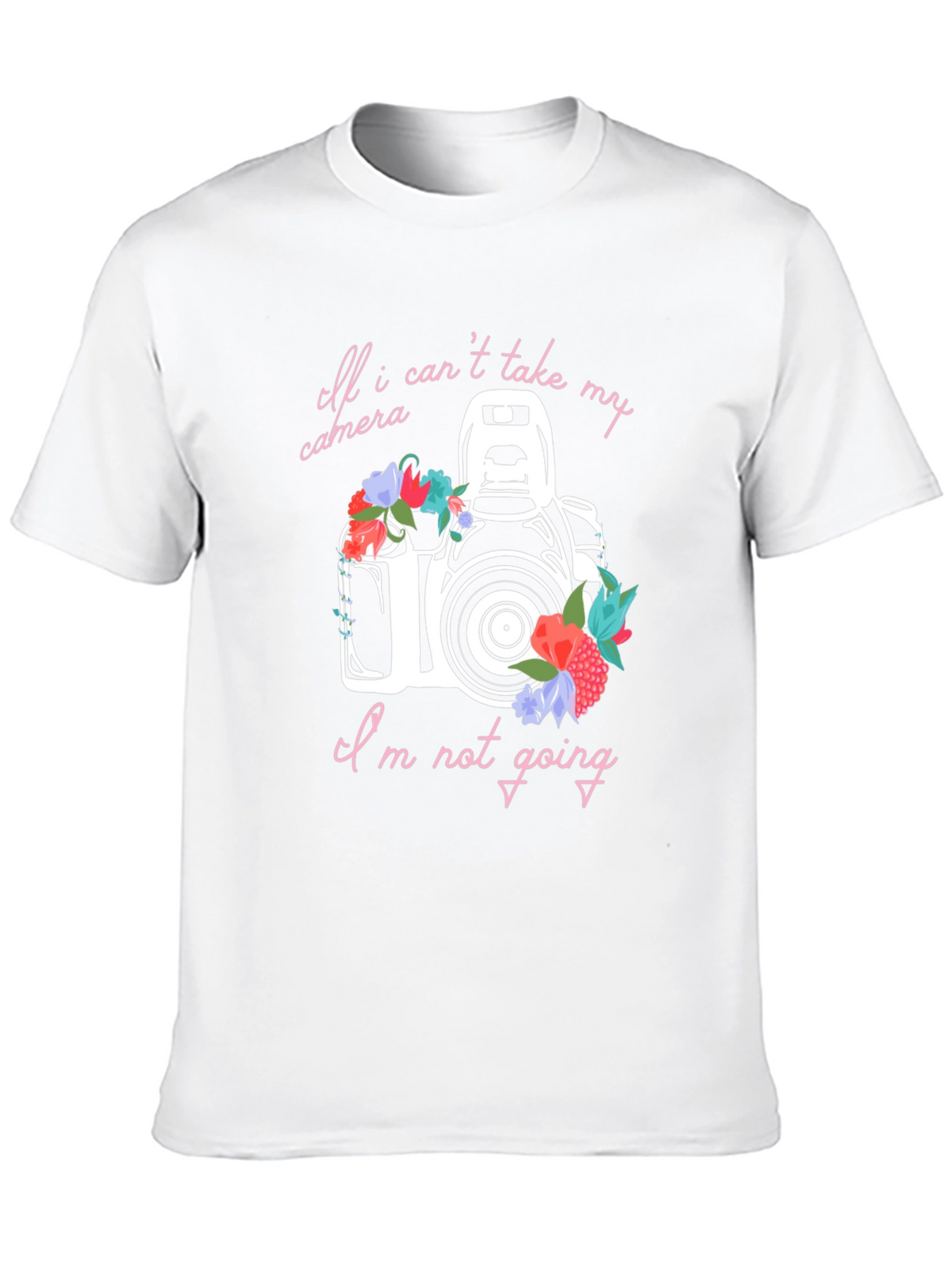 Floral Camera Graphic Tee - Photographers T-Shirt