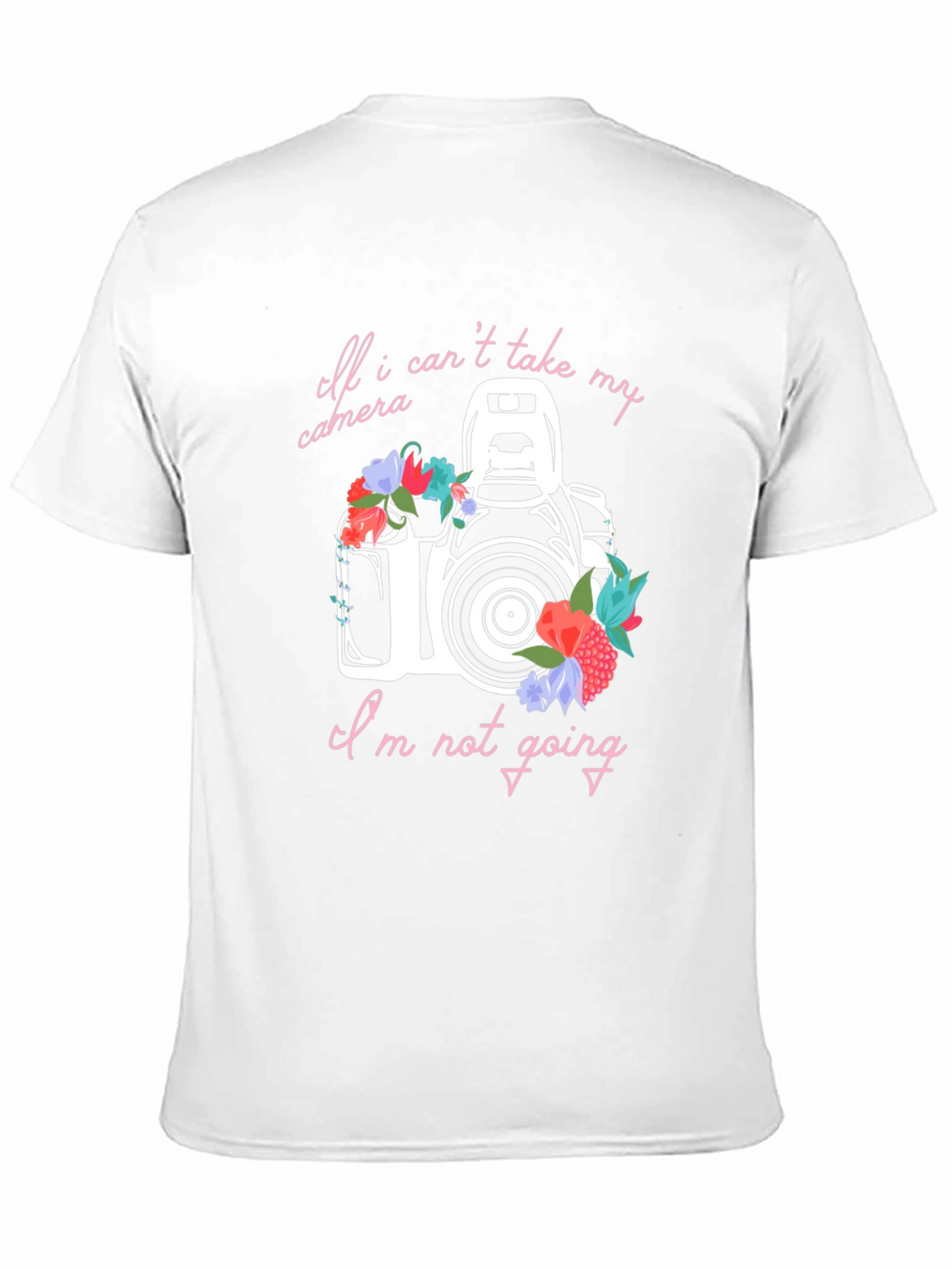 Floral Camera Graphic Tee - Photographers T-Shirt