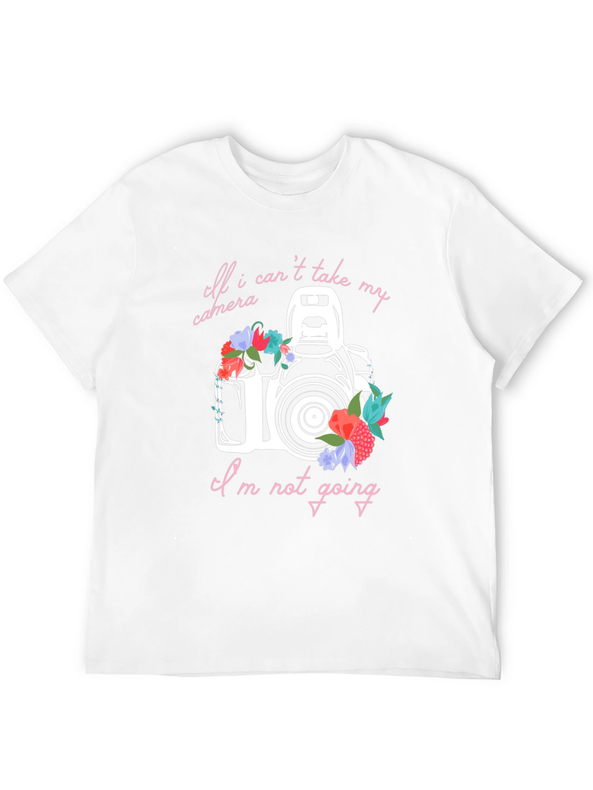 Floral Camera Graphic Tee - Photographers T-Shirt