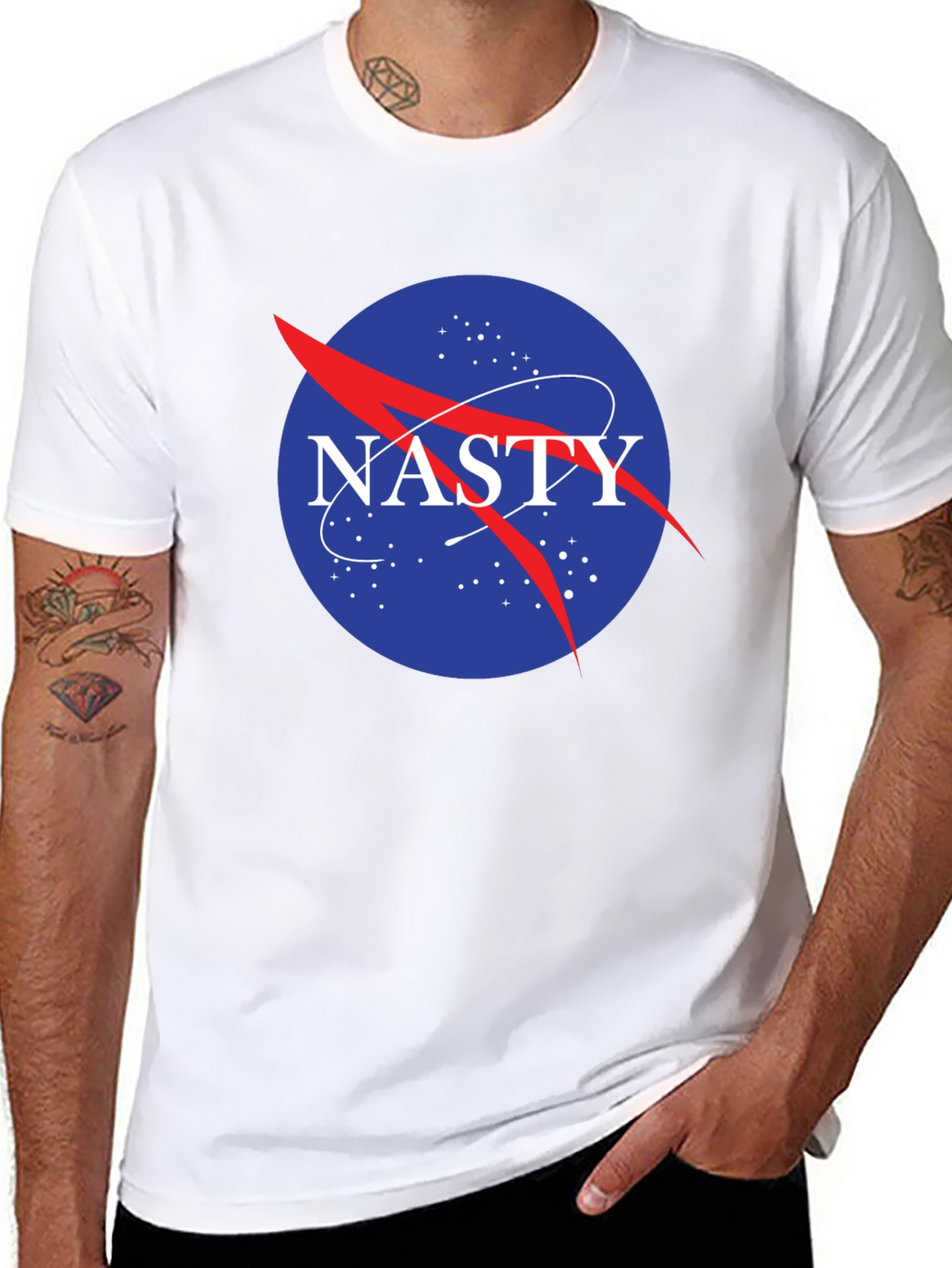 Nasty NASA Logo Black T-Shirt
