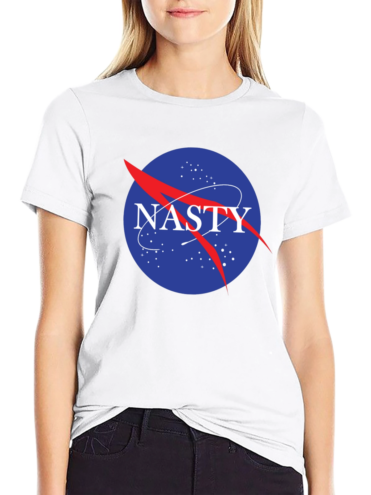 Nasty NASA Logo Black T-Shirt