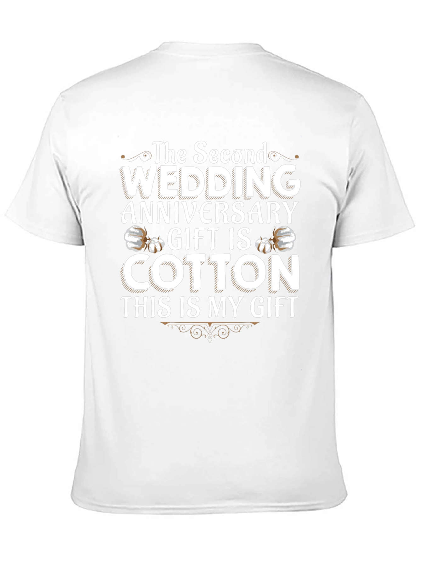 Cotton Anniversary Gift T-Shirt - 2nd Wedding Anniversary