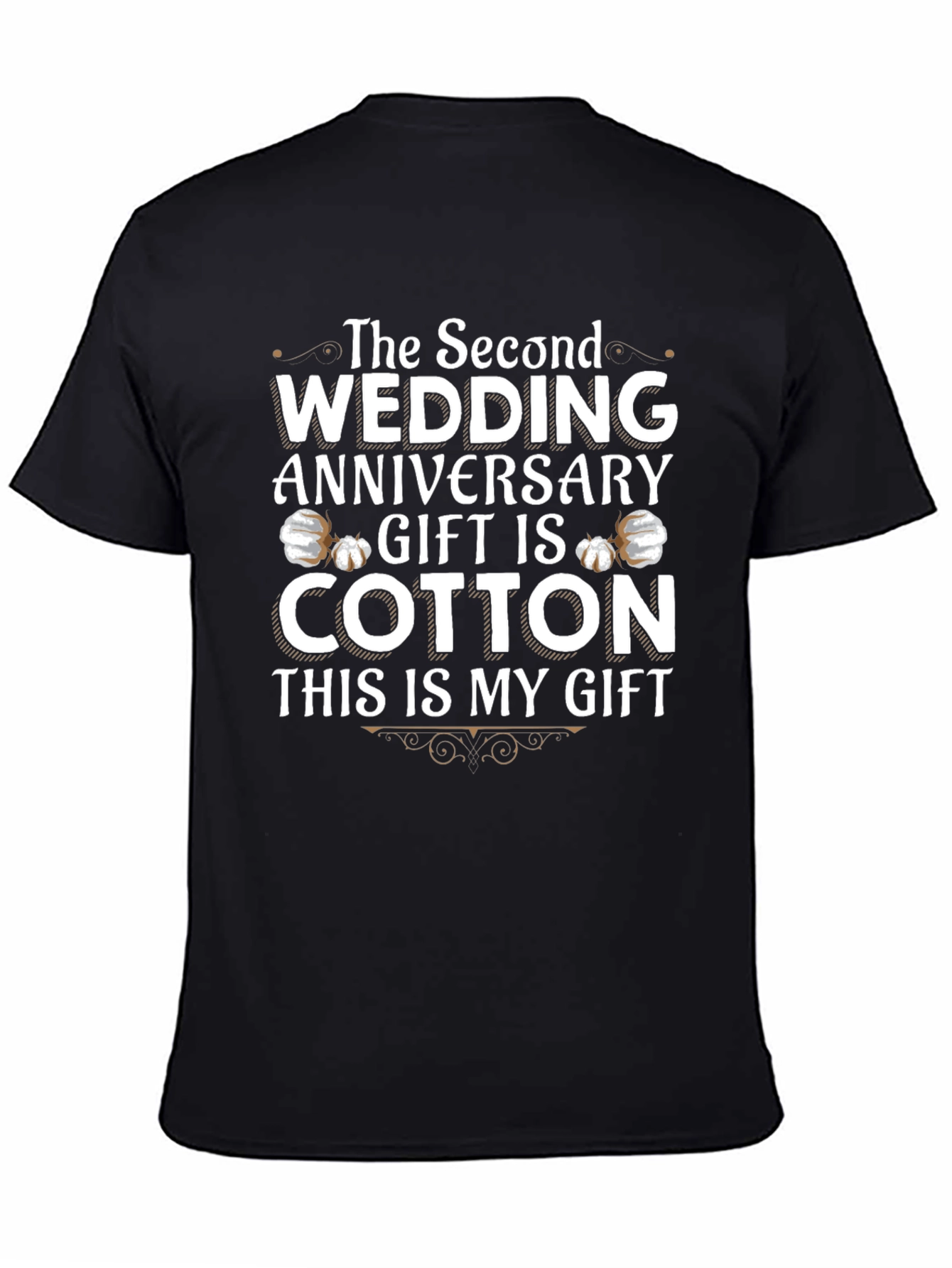 Cotton Anniversary Gift T-Shirt - 2nd Wedding Anniversary
