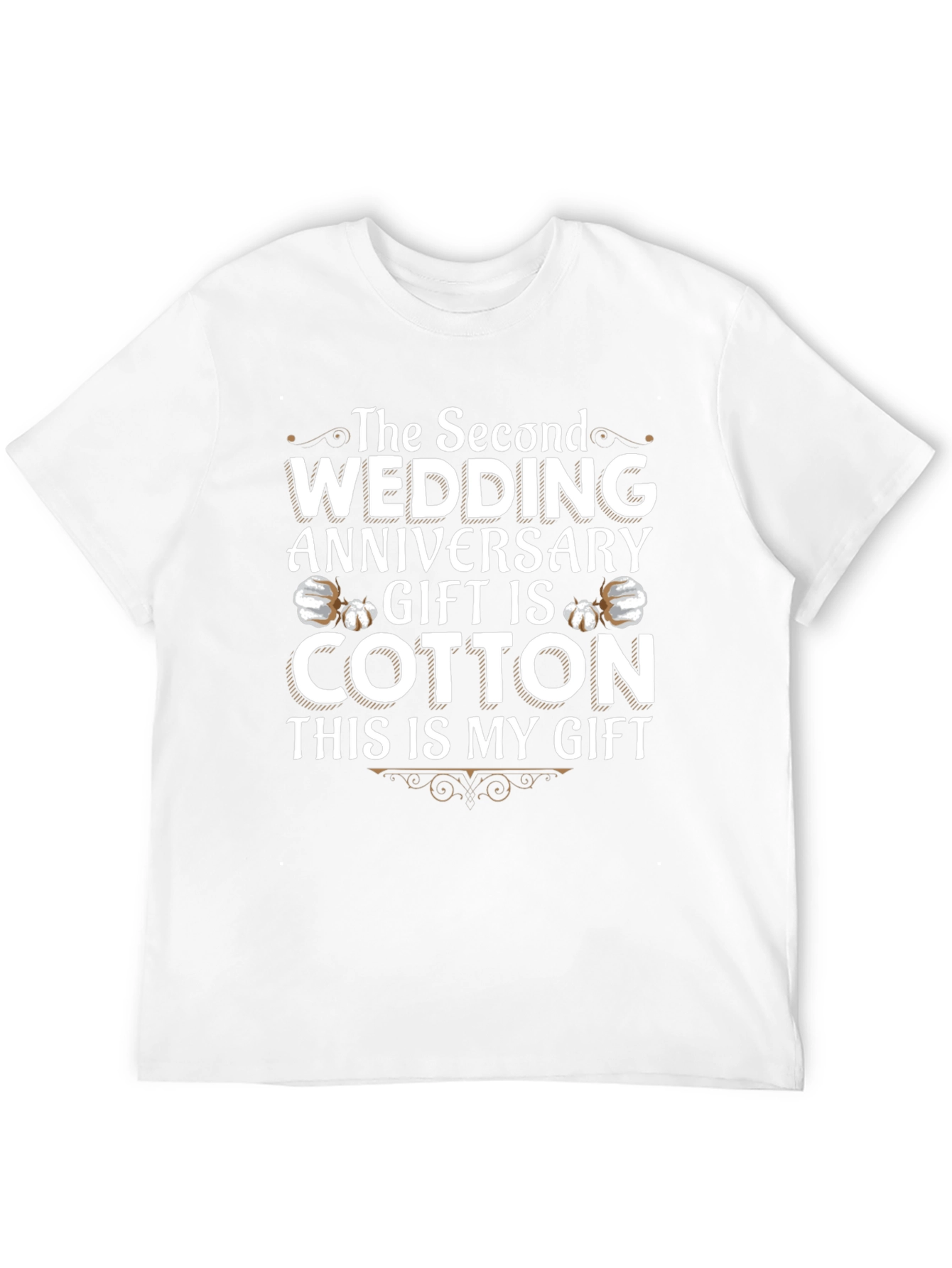 Cotton Anniversary Gift T-Shirt - 2nd Wedding Anniversary