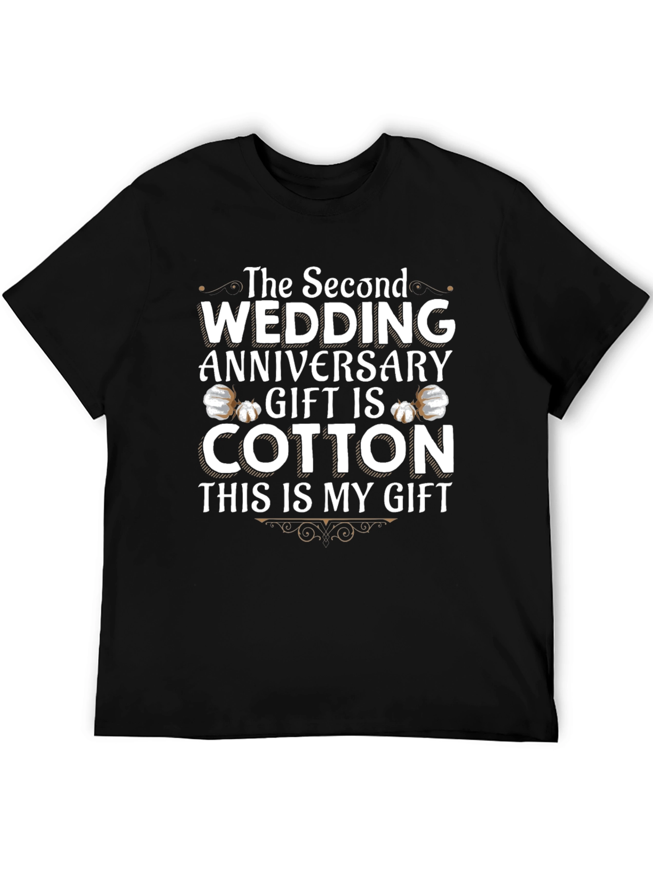 Cotton Anniversary Gift T-Shirt - 2nd Wedding Anniversary