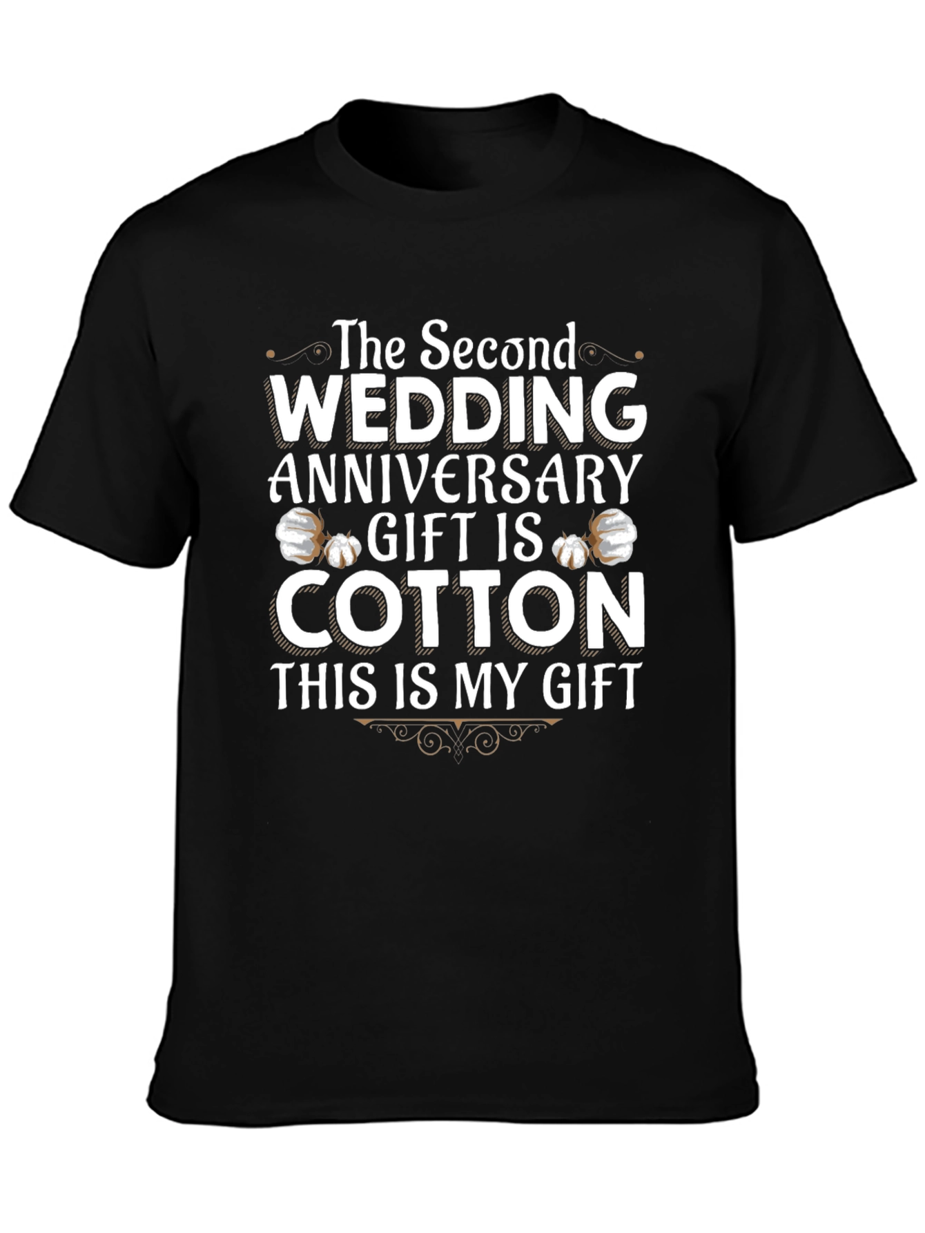 Cotton Anniversary Gift T-Shirt - 2nd Wedding Anniversary