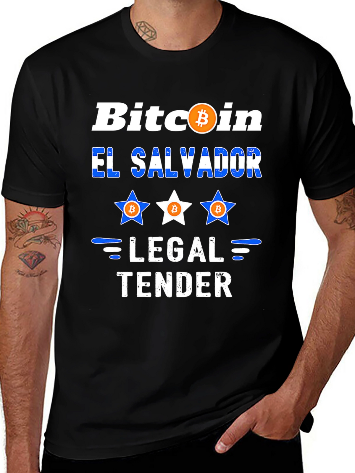 Bitcoin El Salvador Legal Tender Graphic Tee
