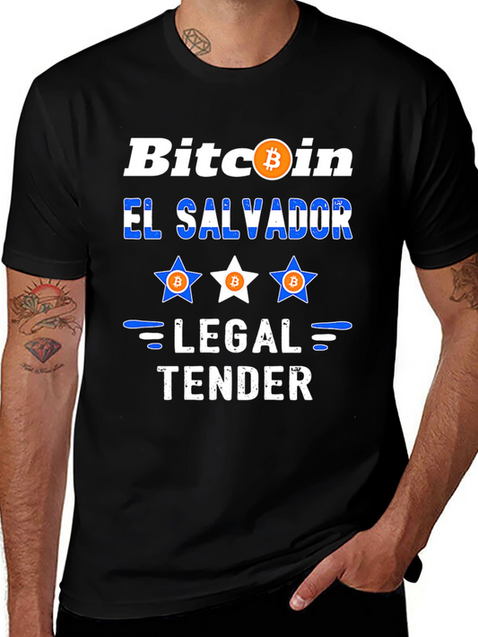 Bitcoin El Salvador Legal Tender Graphic Tee