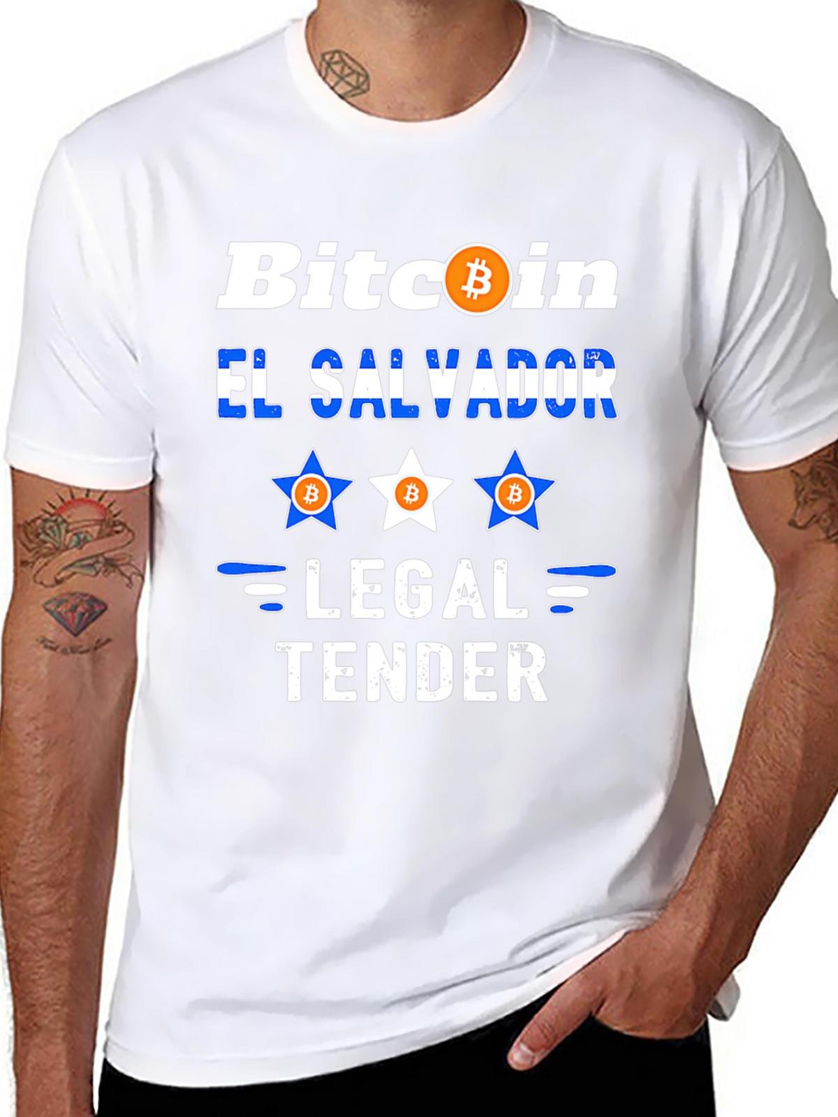 Bitcoin El Salvador Legal Tender Graphic Tee