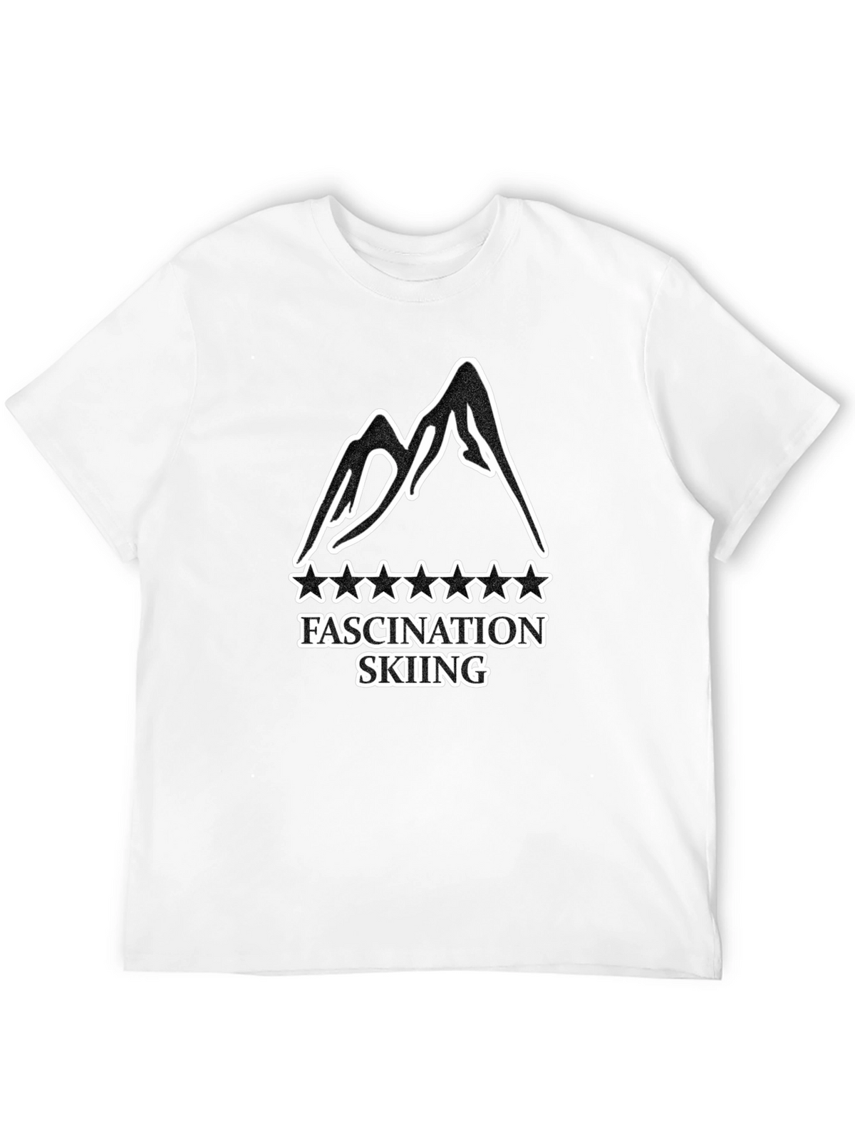 Fascination Skiing Graphic T-Shirt - Black