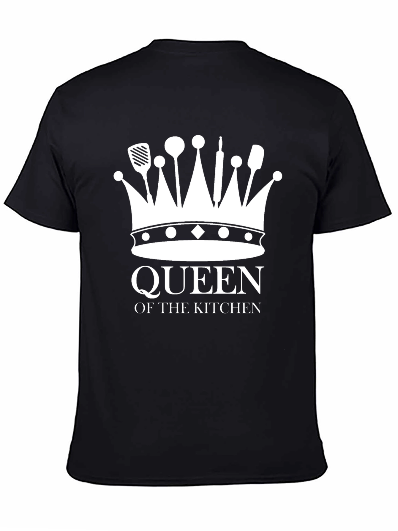 Queen of the Kitchen Graphic T-Shirt - Black