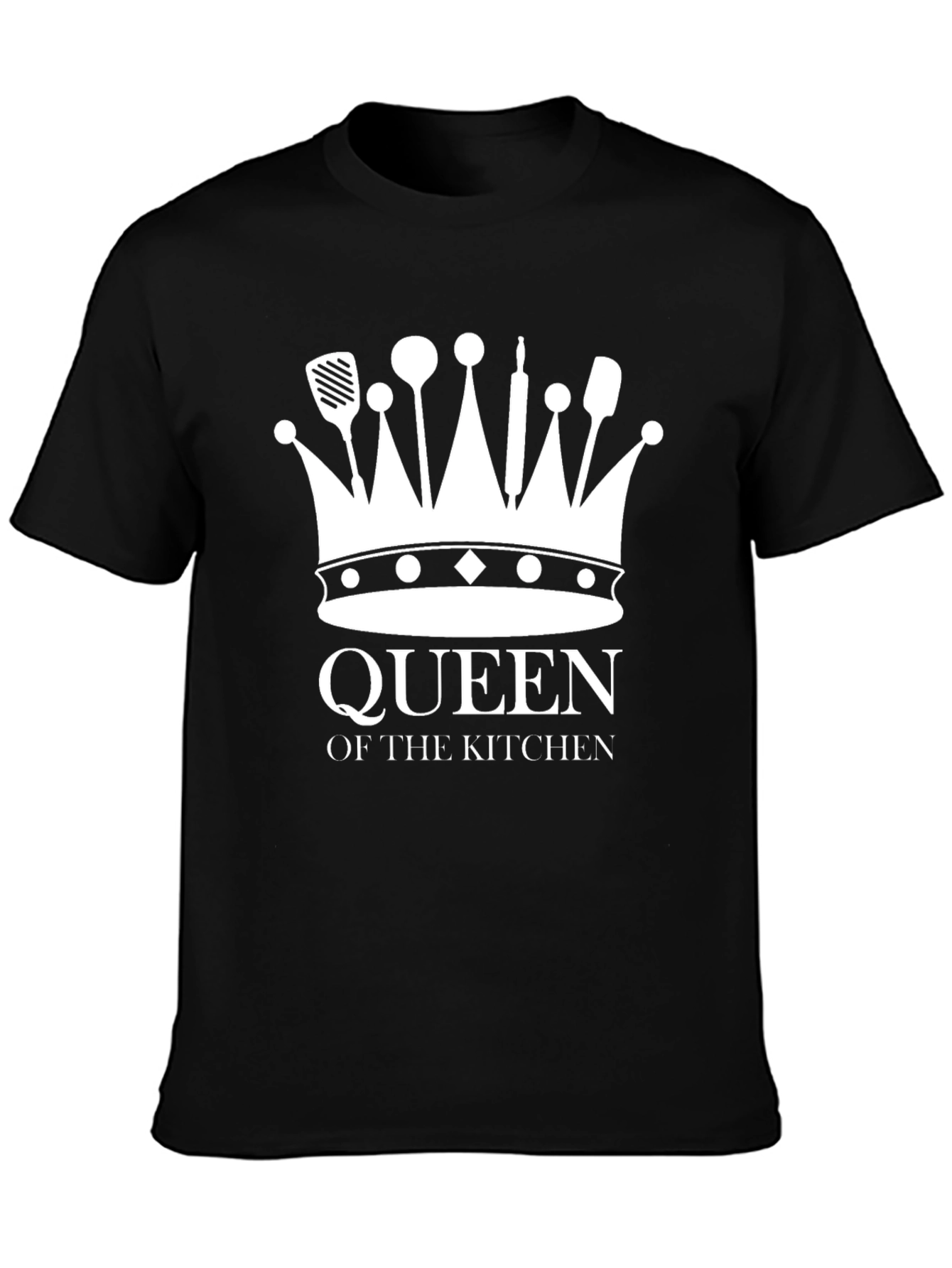 Queen of the Kitchen Graphic T-Shirt - Black