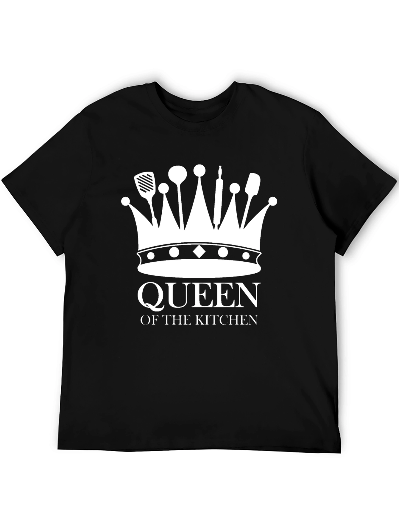 Queen of the Kitchen Graphic T-Shirt - Black