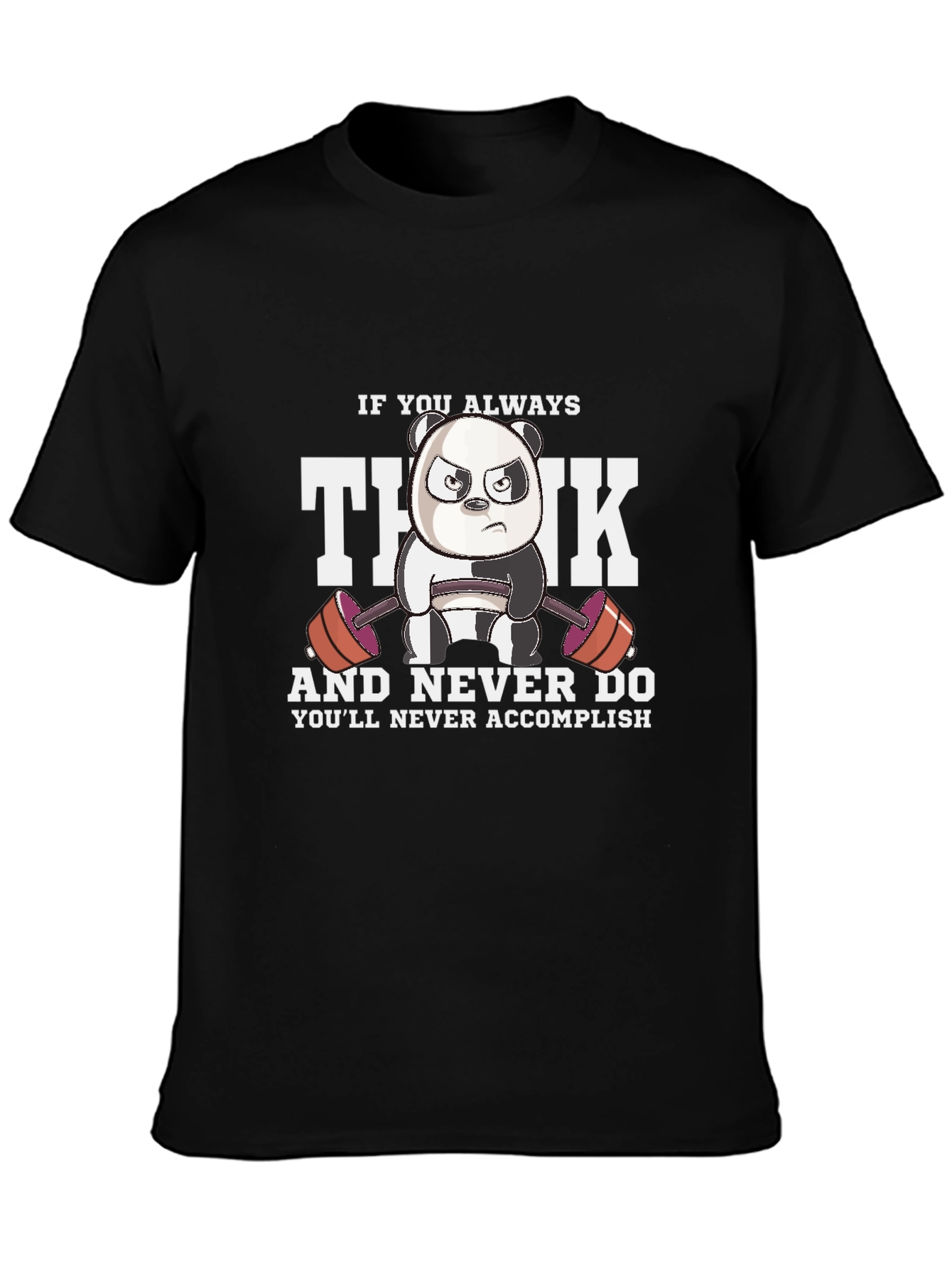 Think Gym Panda Graphic T-Shirt