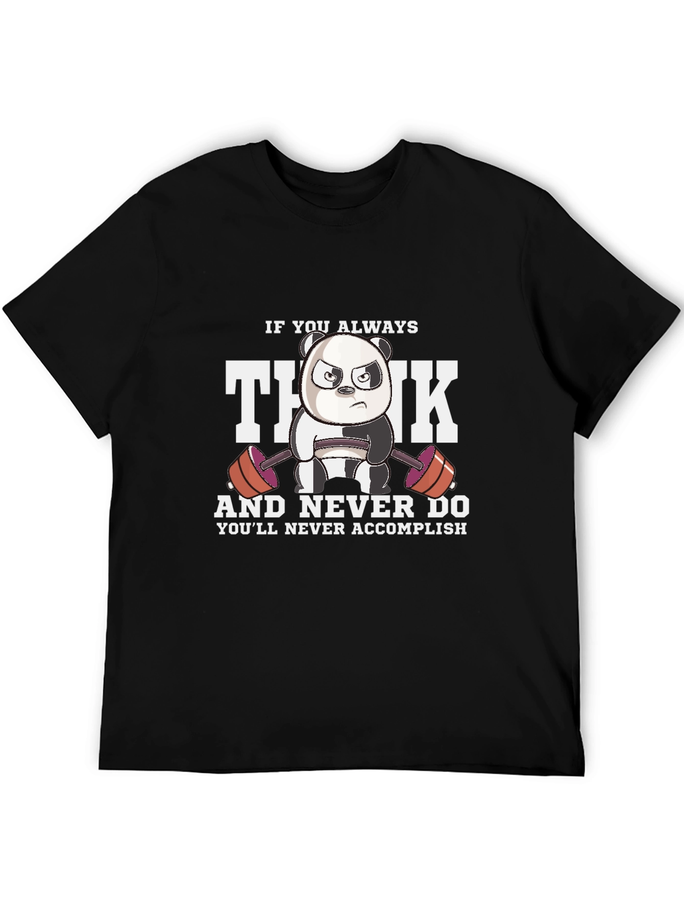 Think Gym Panda Graphic T-Shirt