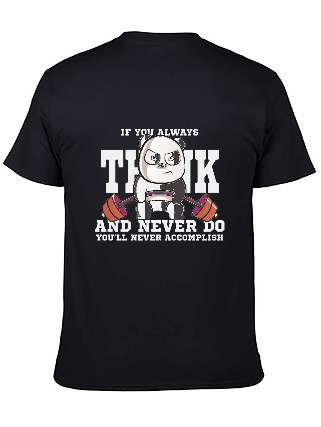 Think Gym Panda Graphic T-Shirt