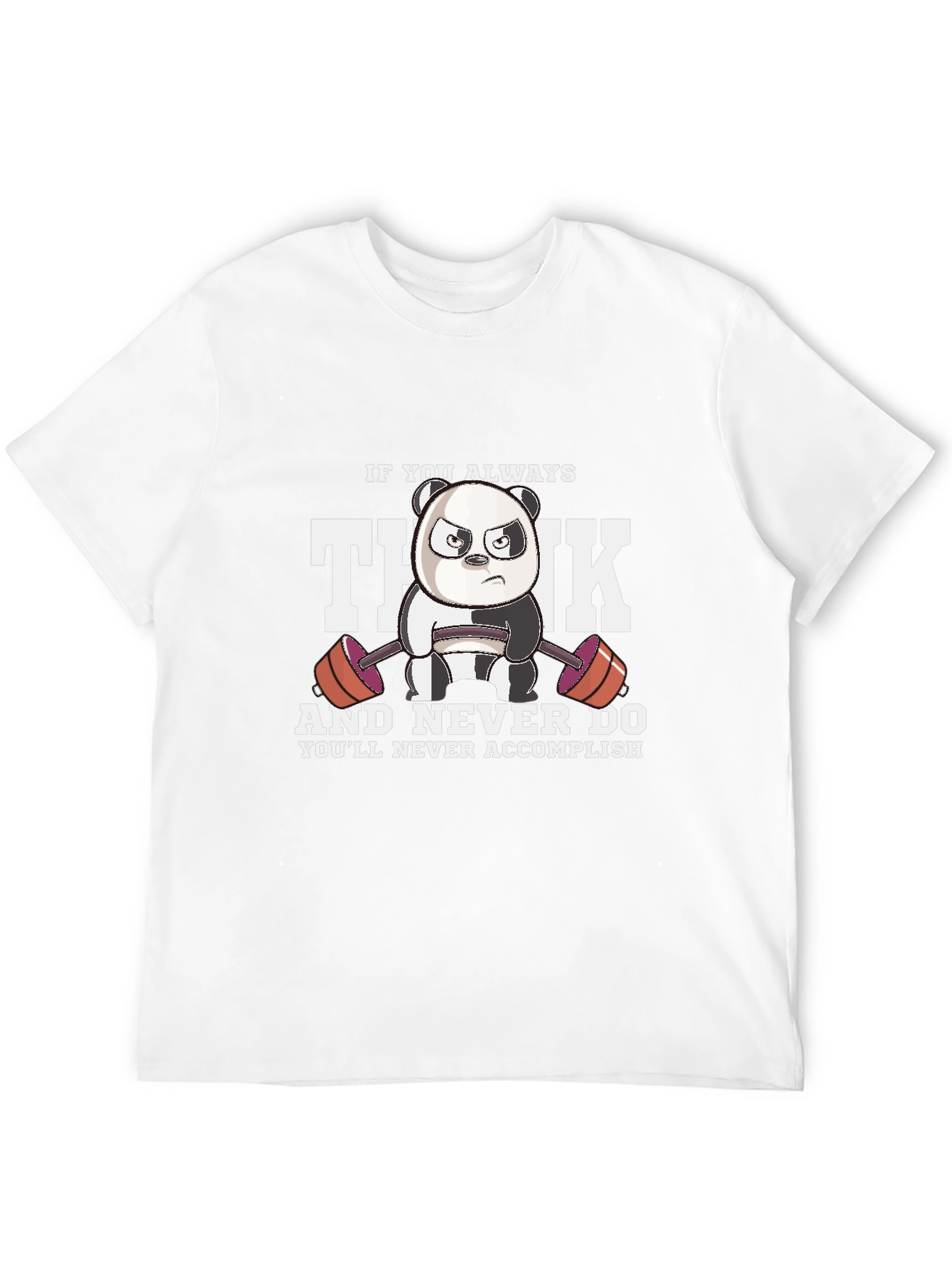 Think Gym Panda Graphic T-Shirt