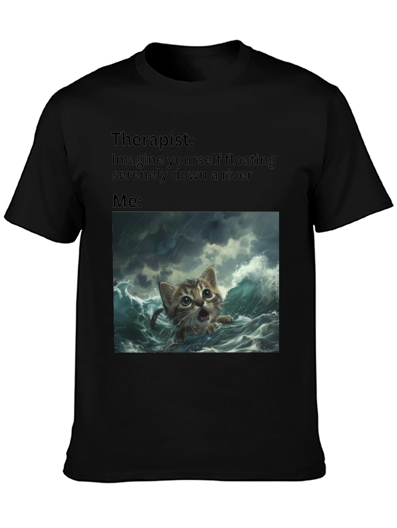 Therapist River Cat T-Shirt
