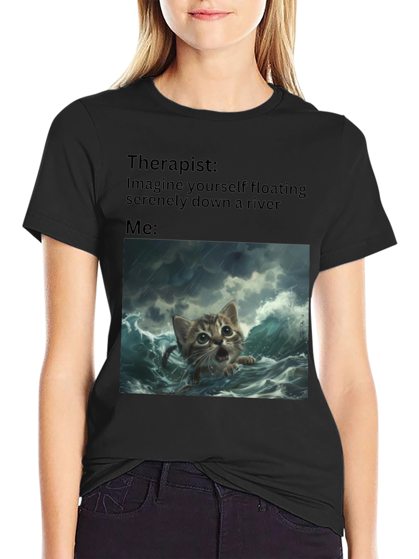 Therapist River Cat T-Shirt
