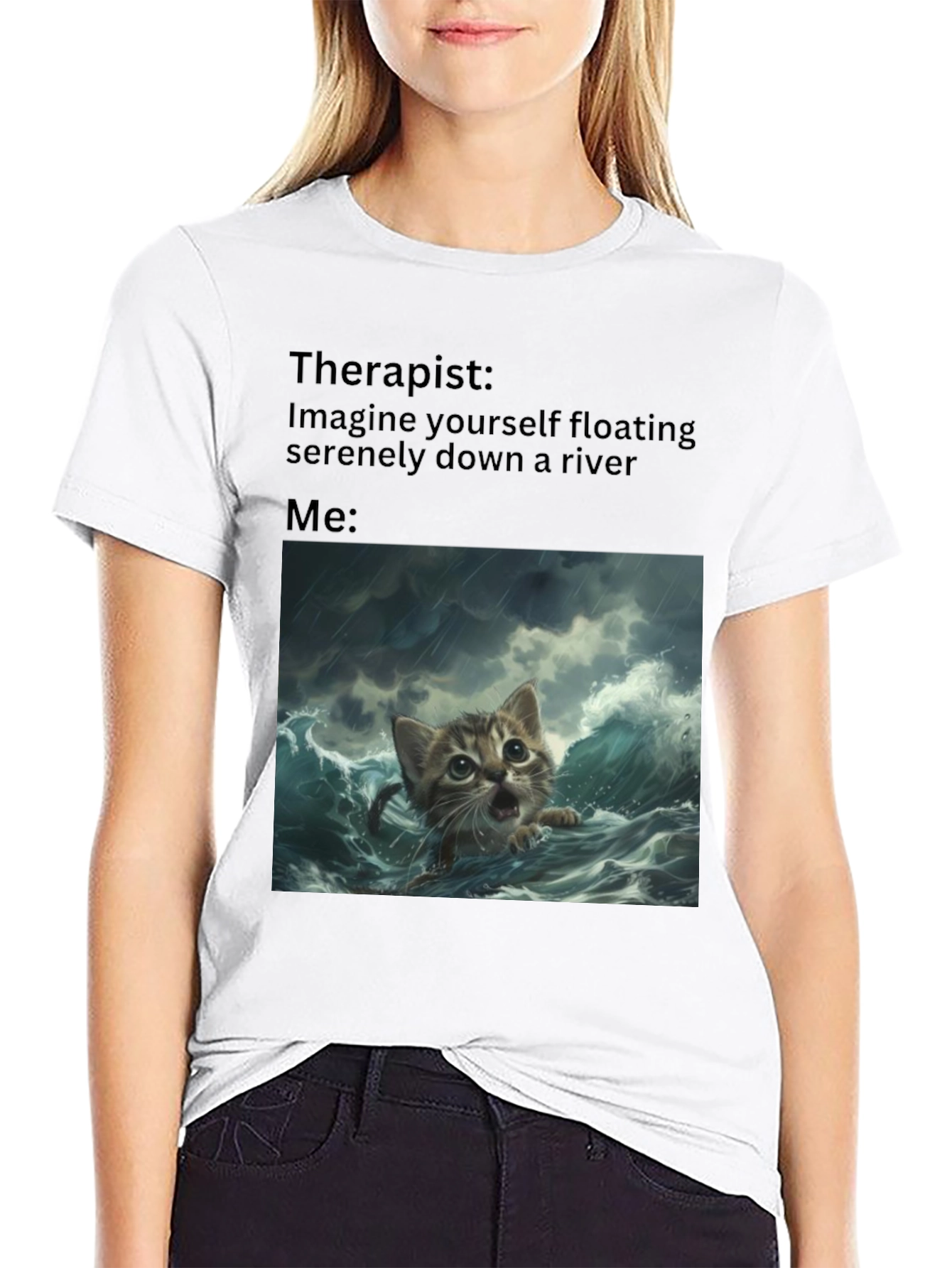 Therapist River Cat T-Shirt