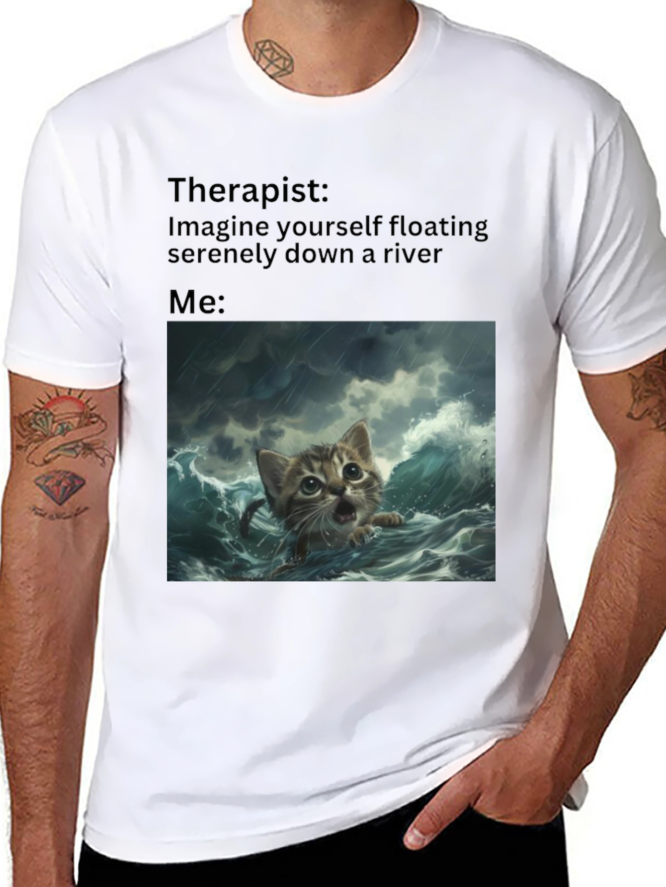 Therapist River Cat T-Shirt