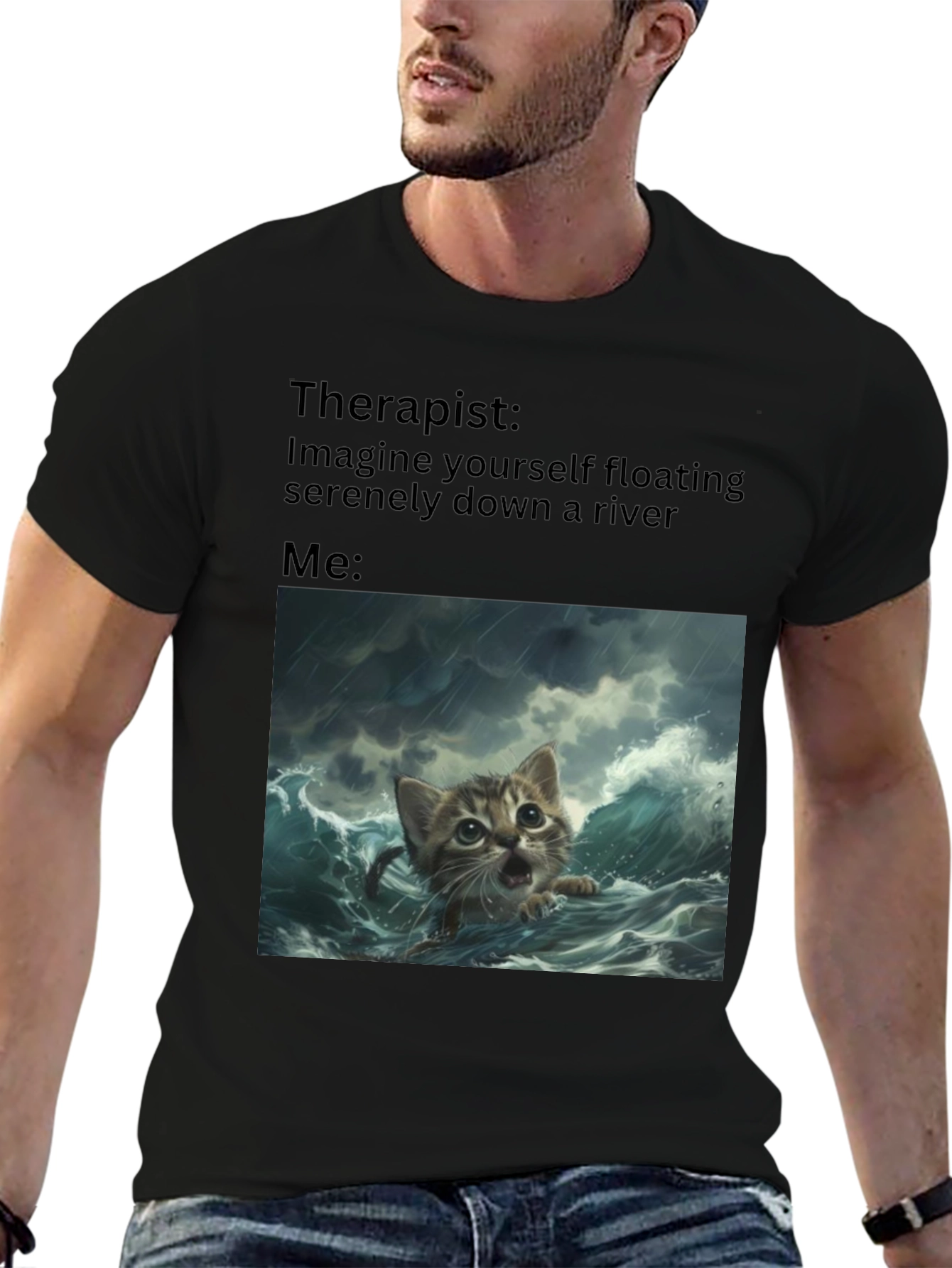 Therapist River Cat T-Shirt