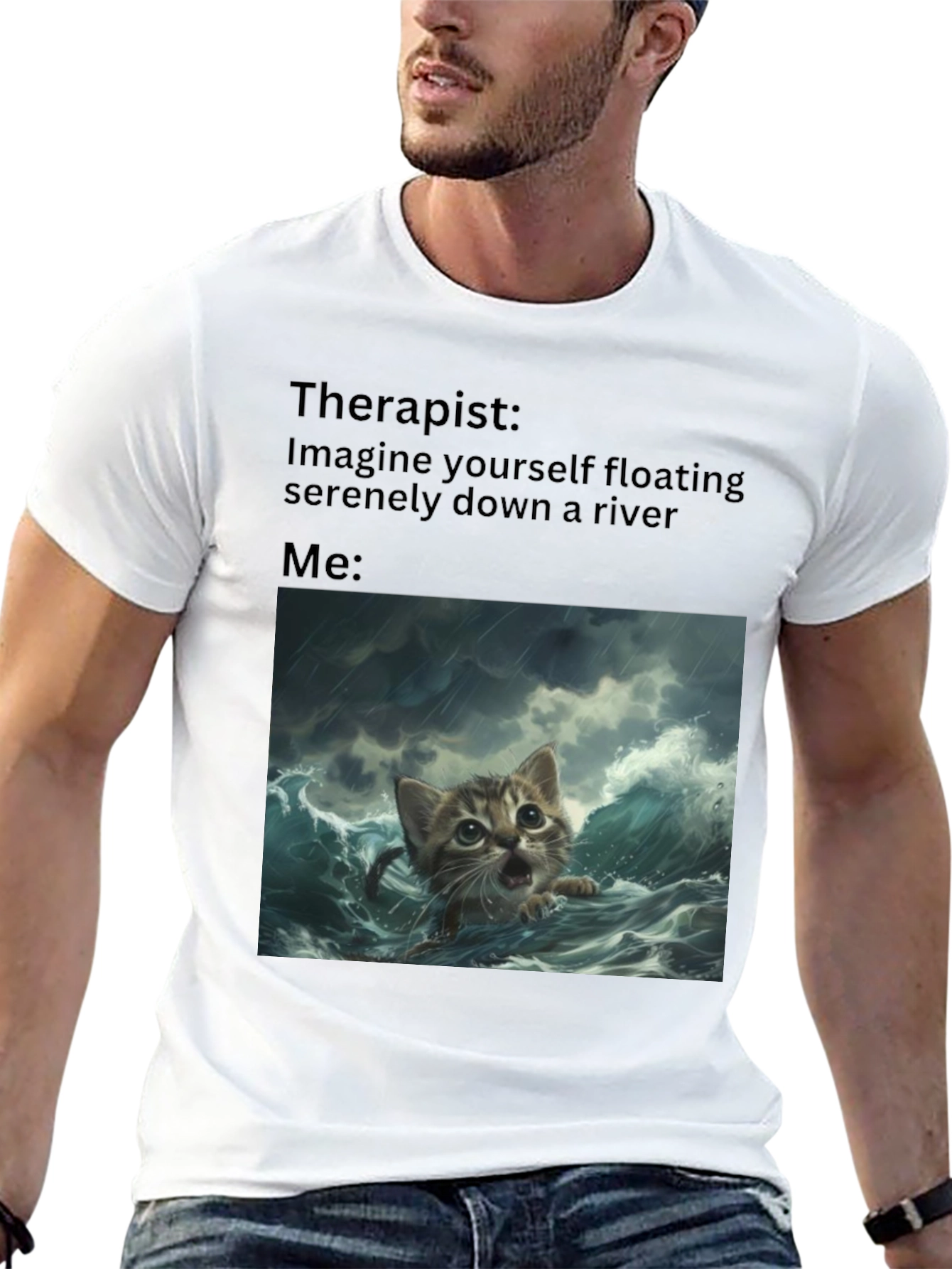 Therapist River Cat T-Shirt