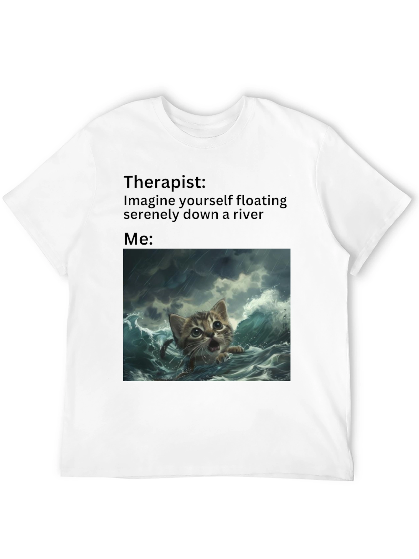 Therapist River Cat T-Shirt