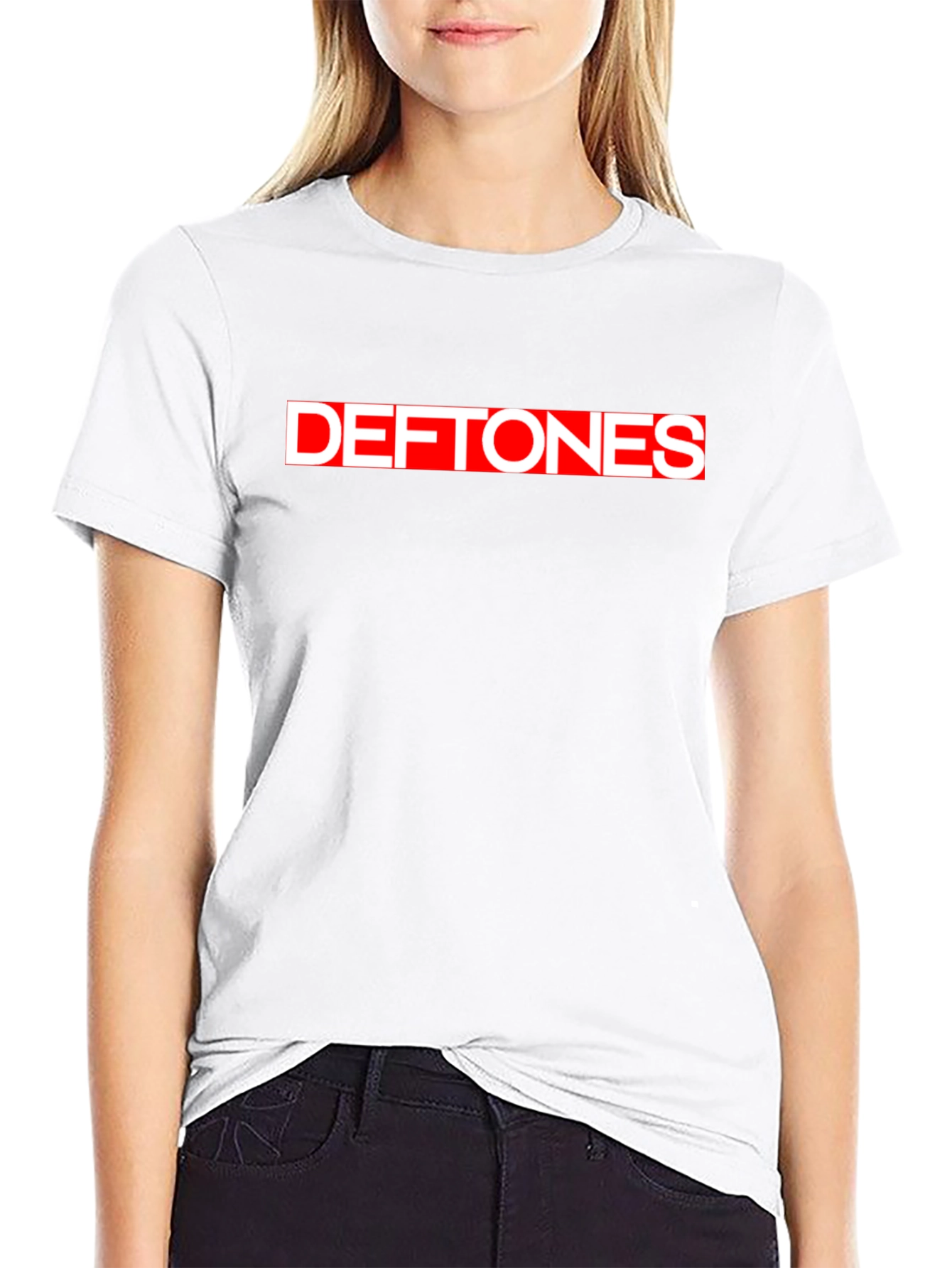Deftones Band Logo T-Shirt - Black