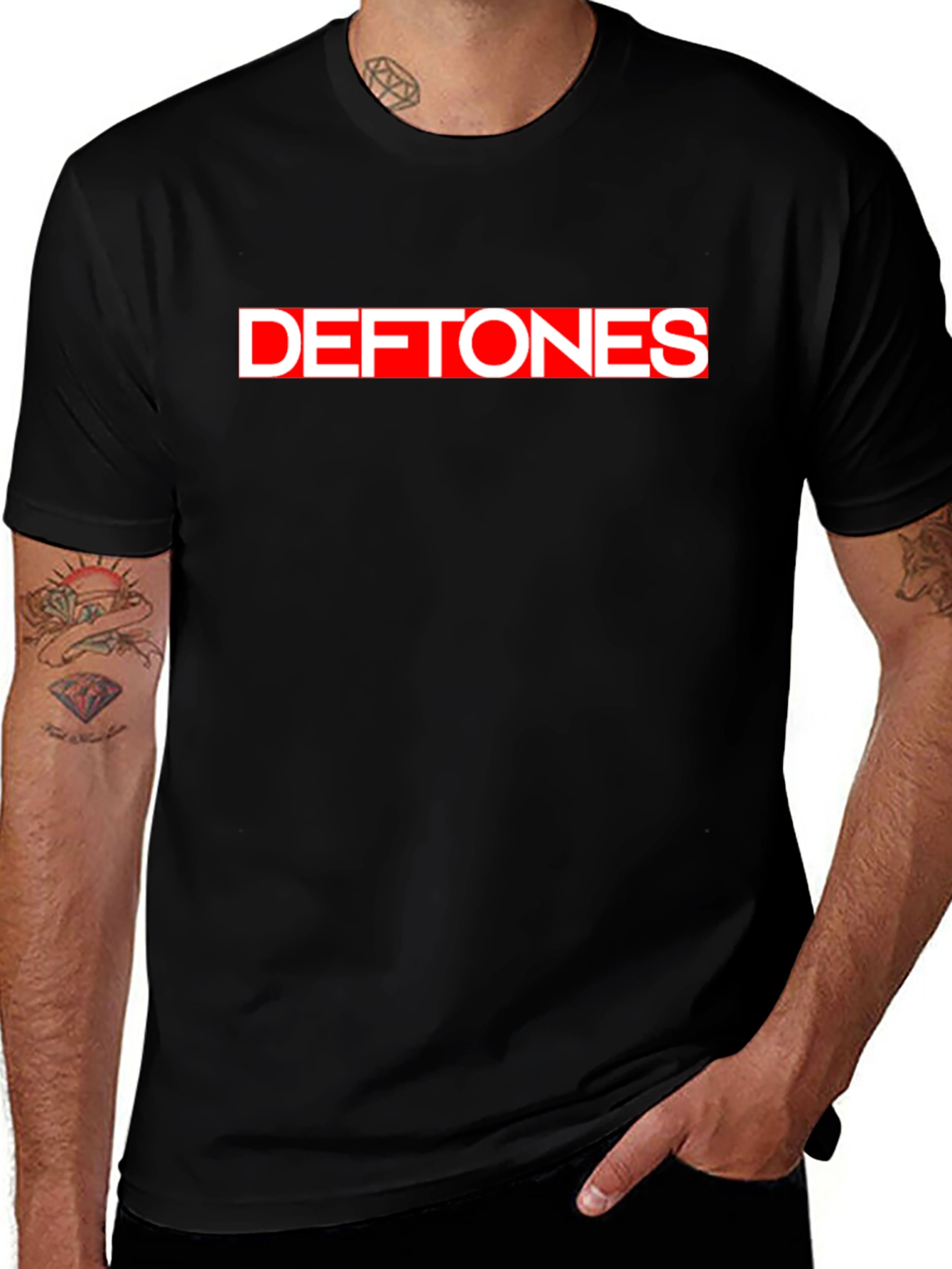Deftones Band Logo T-Shirt - Black