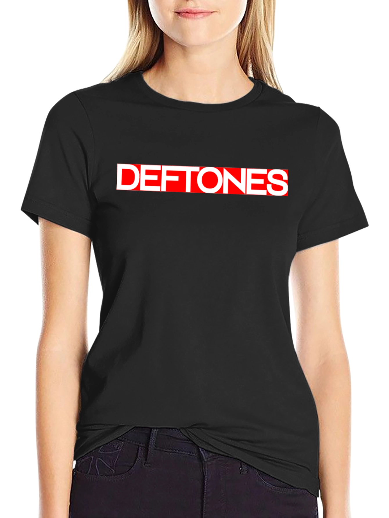 Deftones Band Logo T-Shirt - Black