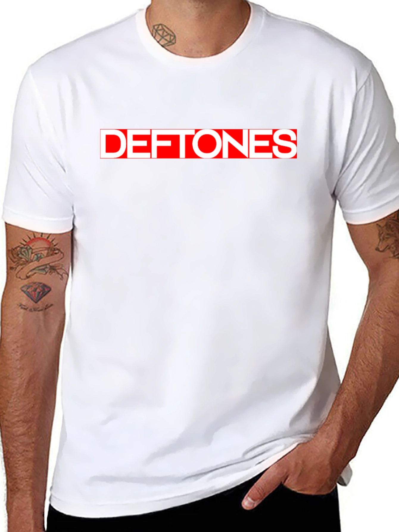 Deftones Band Logo T-Shirt - Black