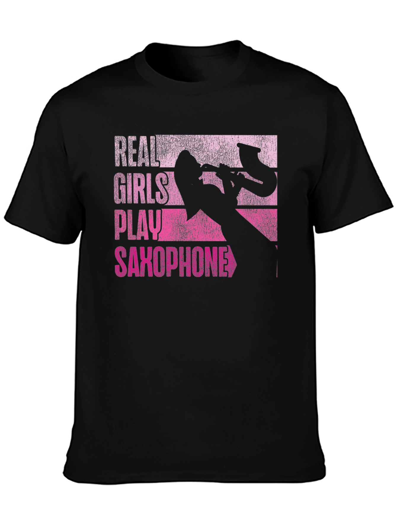 Real Girls Play Saxophone T-Shirt - Music Lover Gift