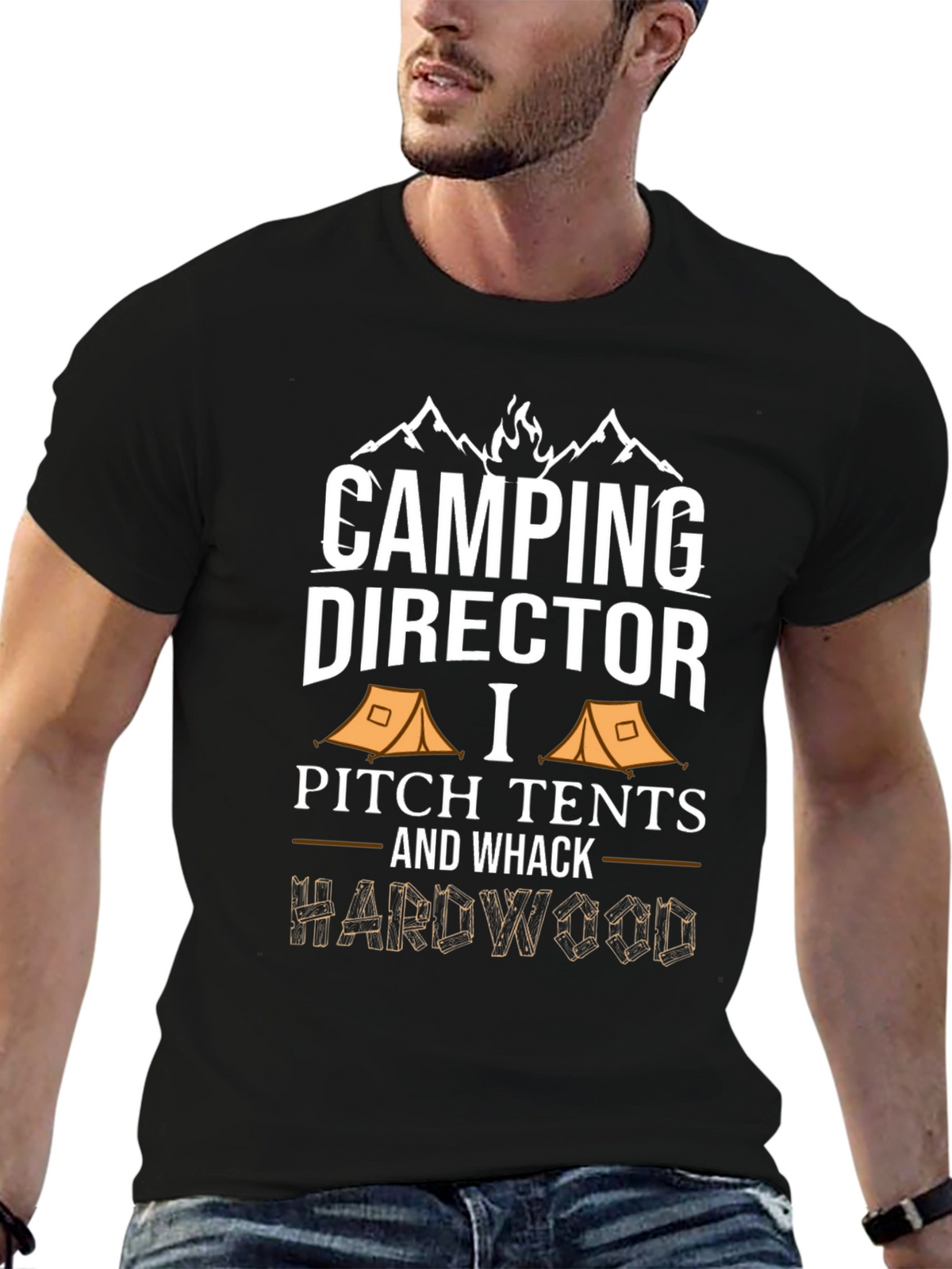 Camping Director Funny Graphic T-Shirt